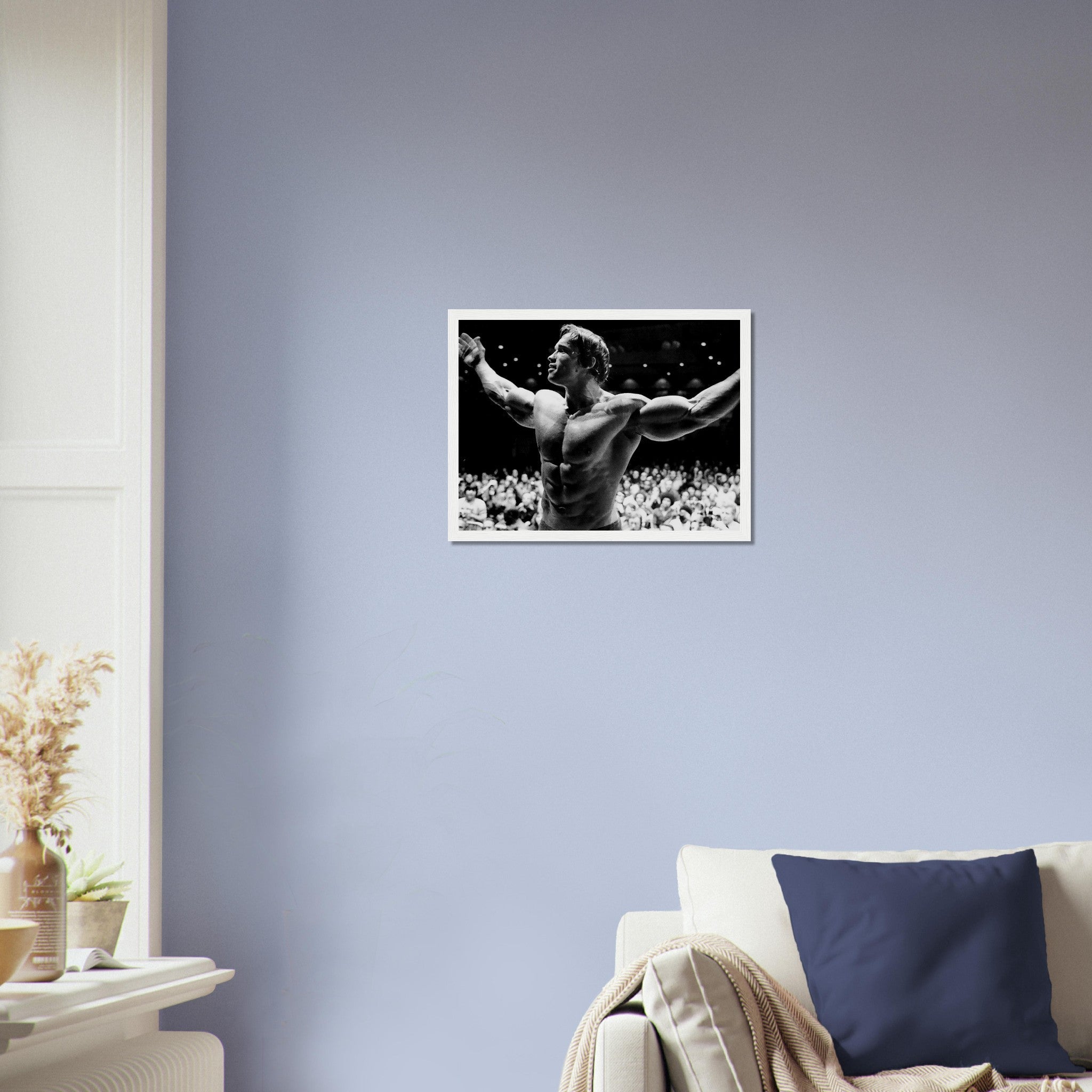 Arnold Schwarzenegger Framed Print, Seven Time Mr Olympia, Vintage Photo Portrait, Arnold Schwarzenegger Print - WallArtPrints4U
