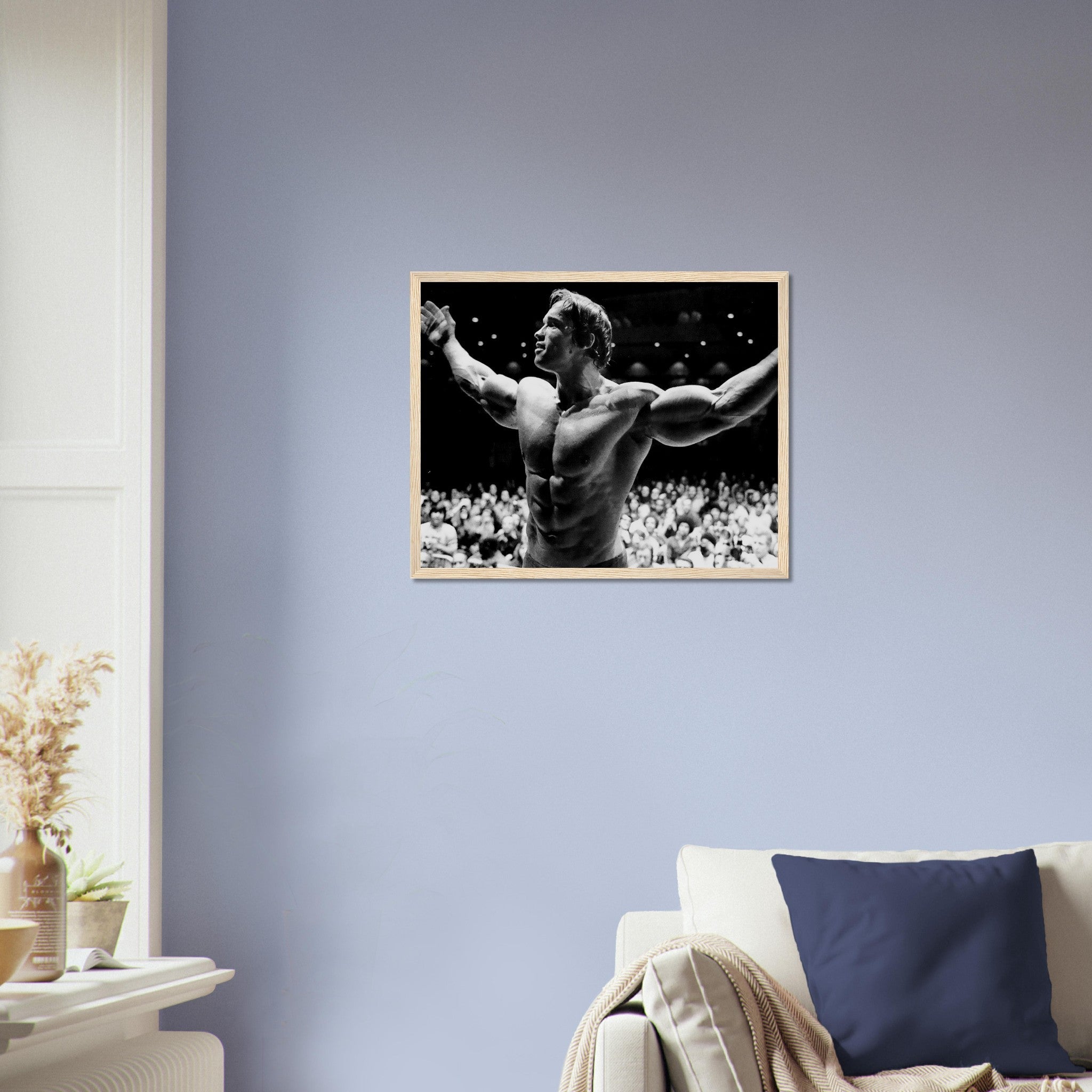 Arnold Schwarzenegger Framed Print, Seven Time Mr Olympia, Vintage Photo Portrait, Arnold Schwarzenegger Print - WallArtPrints4U