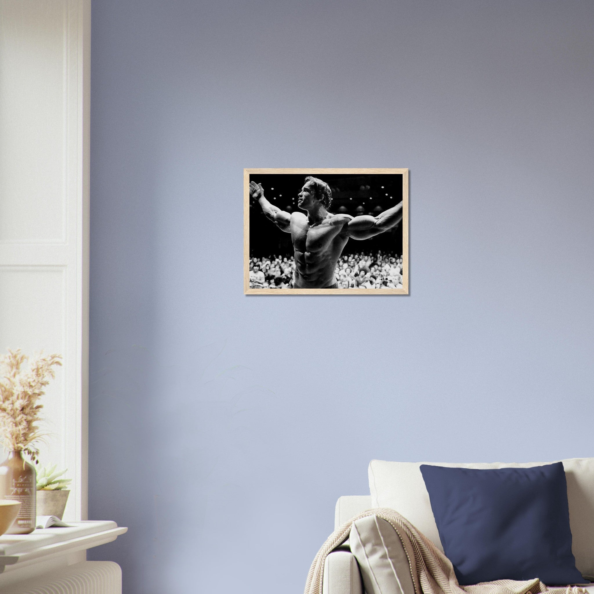Arnold Schwarzenegger Framed Print, Seven Time Mr Olympia, Vintage Photo Portrait, Arnold Schwarzenegger Print - WallArtPrints4U