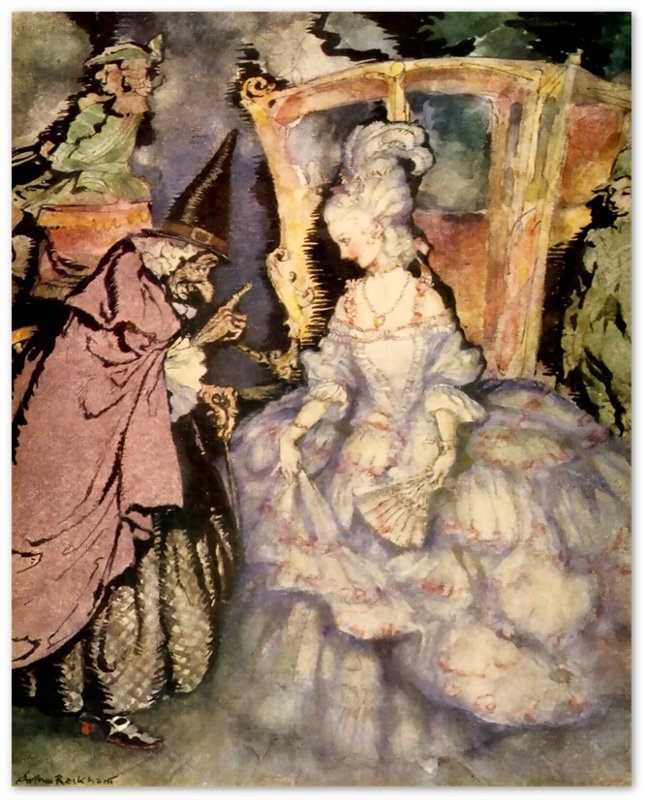 Arthur Rackham Poster - Cinderella - Arthur Rackham Print - Fairy Book 1933 - WallArtPrints4U