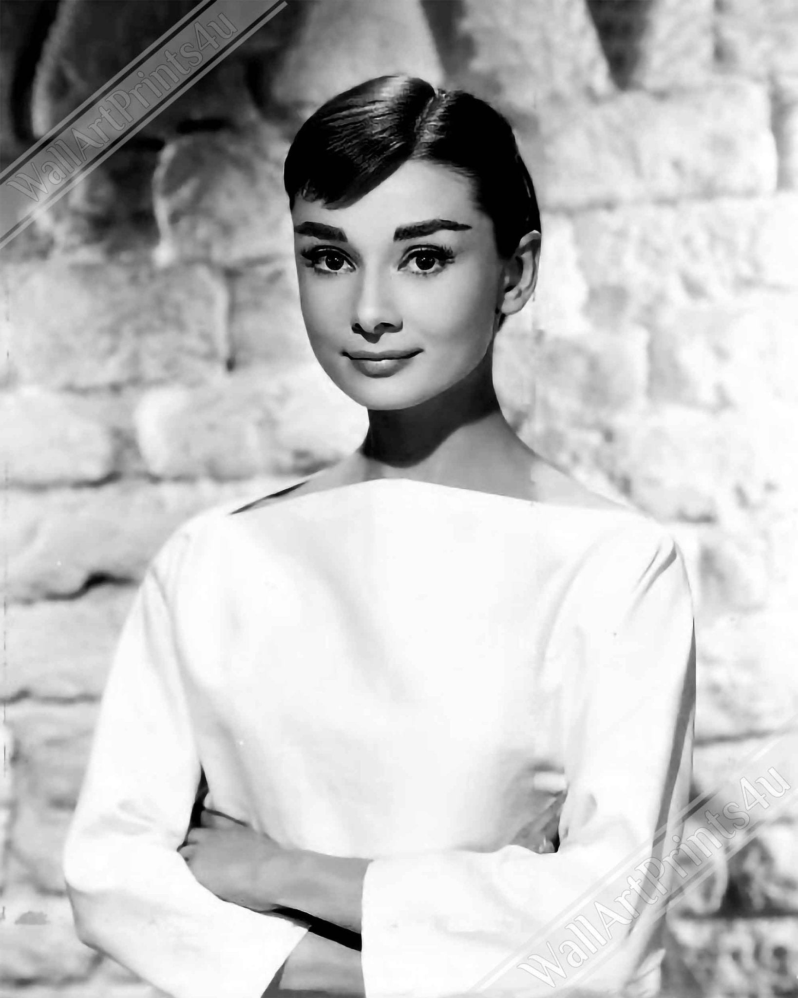 Audrey Hepburn Canvas Print, Photo Canvas From 1956 - WallArtPrints4U