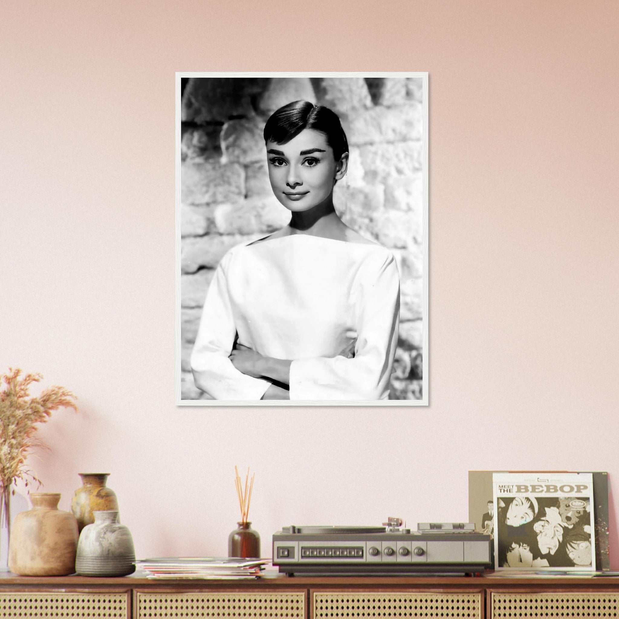 Audrey Hepburn Framed Print, Photo Framed From 1956 - WallArtPrints4U