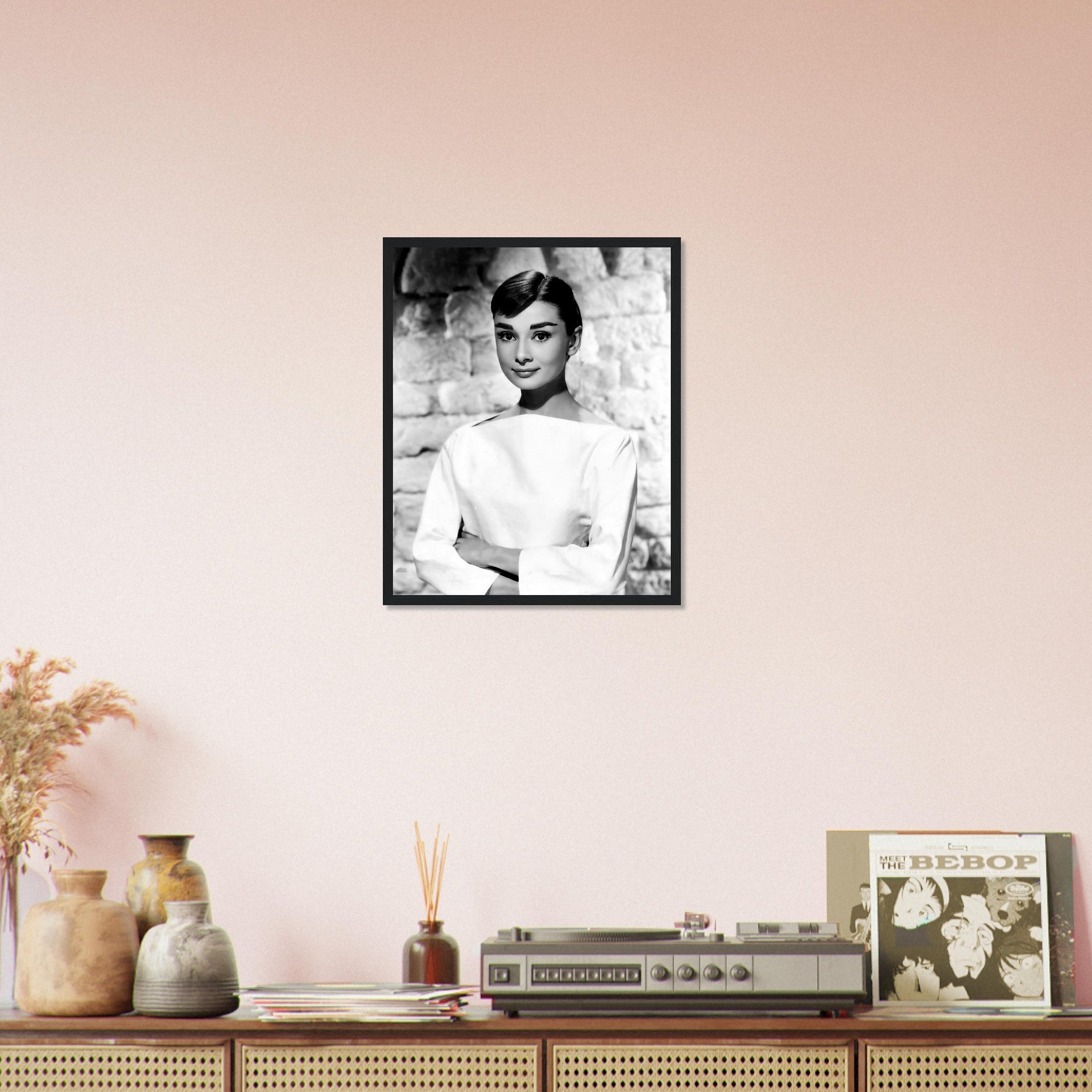 Audrey Hepburn Framed Print, Photo Framed From 1956 - WallArtPrints4U