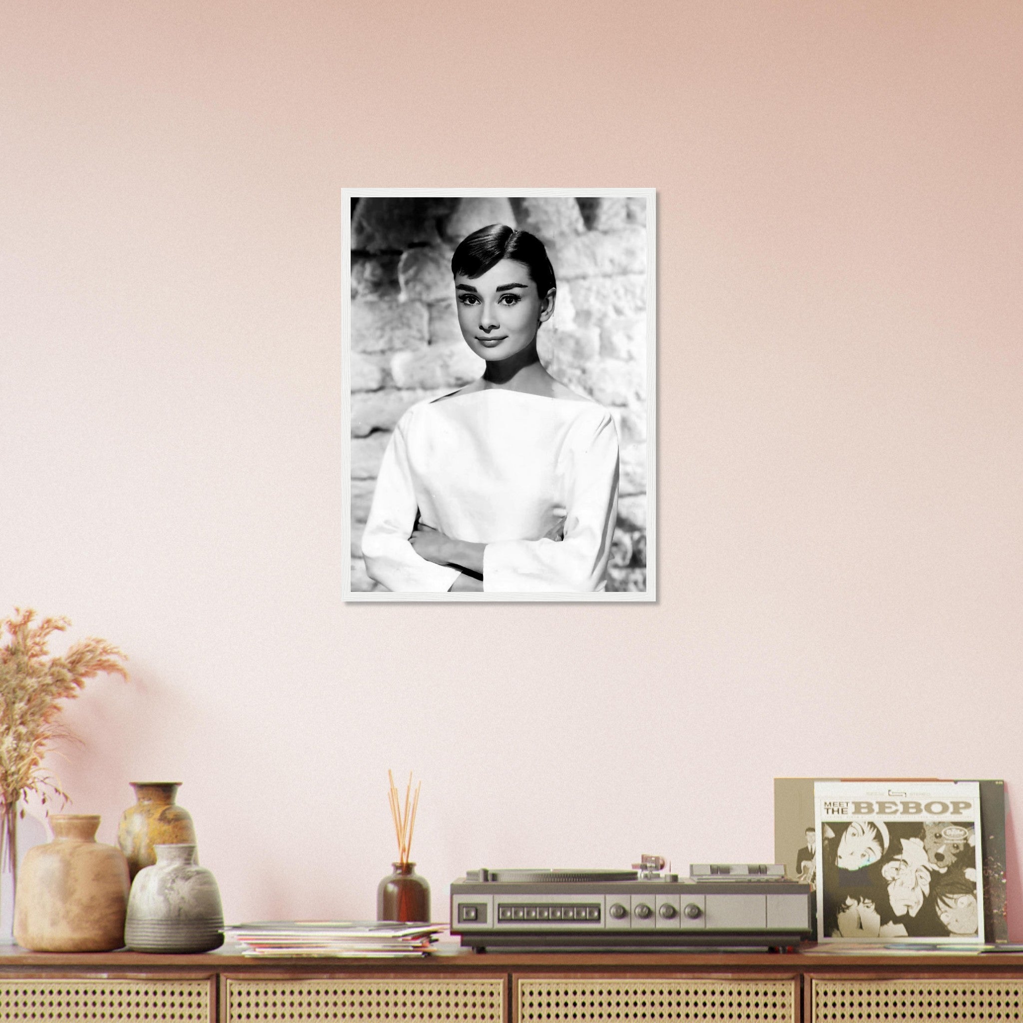 Audrey Hepburn Framed Print, Photo Framed From 1956 - WallArtPrints4U