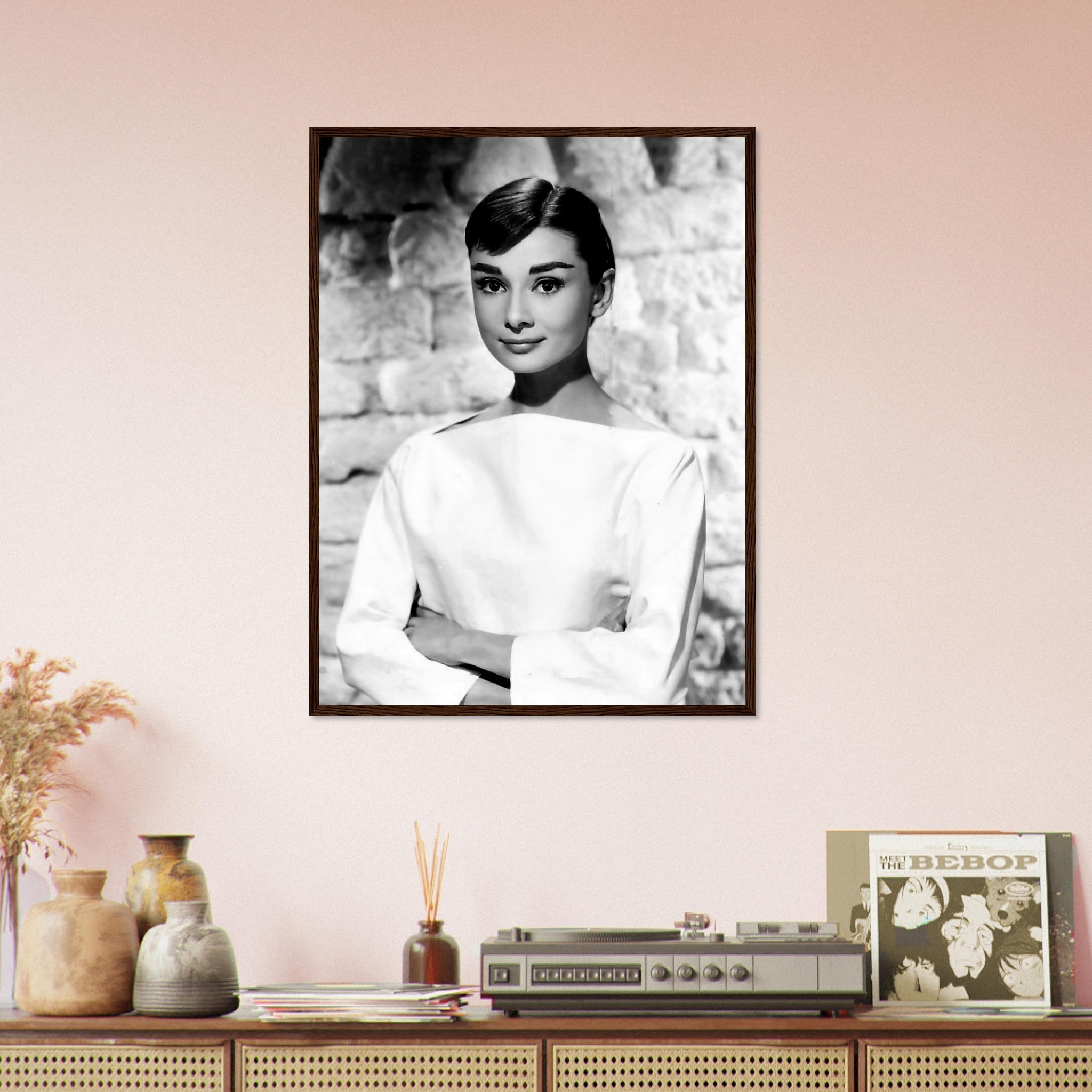 Audrey Hepburn Framed Print, Photo Framed From 1956 - WallArtPrints4U