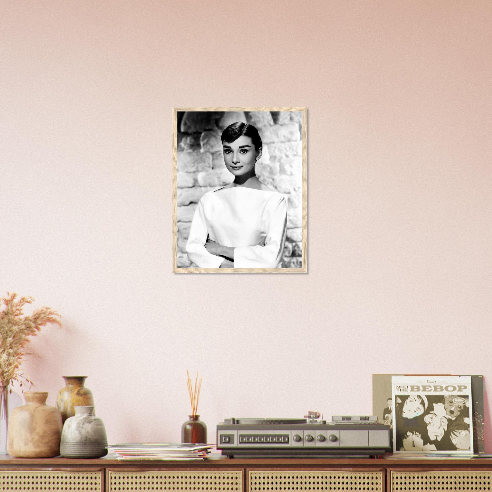 Audrey Hepburn Framed Print, Photo Framed From 1956 - WallArtPrints4U