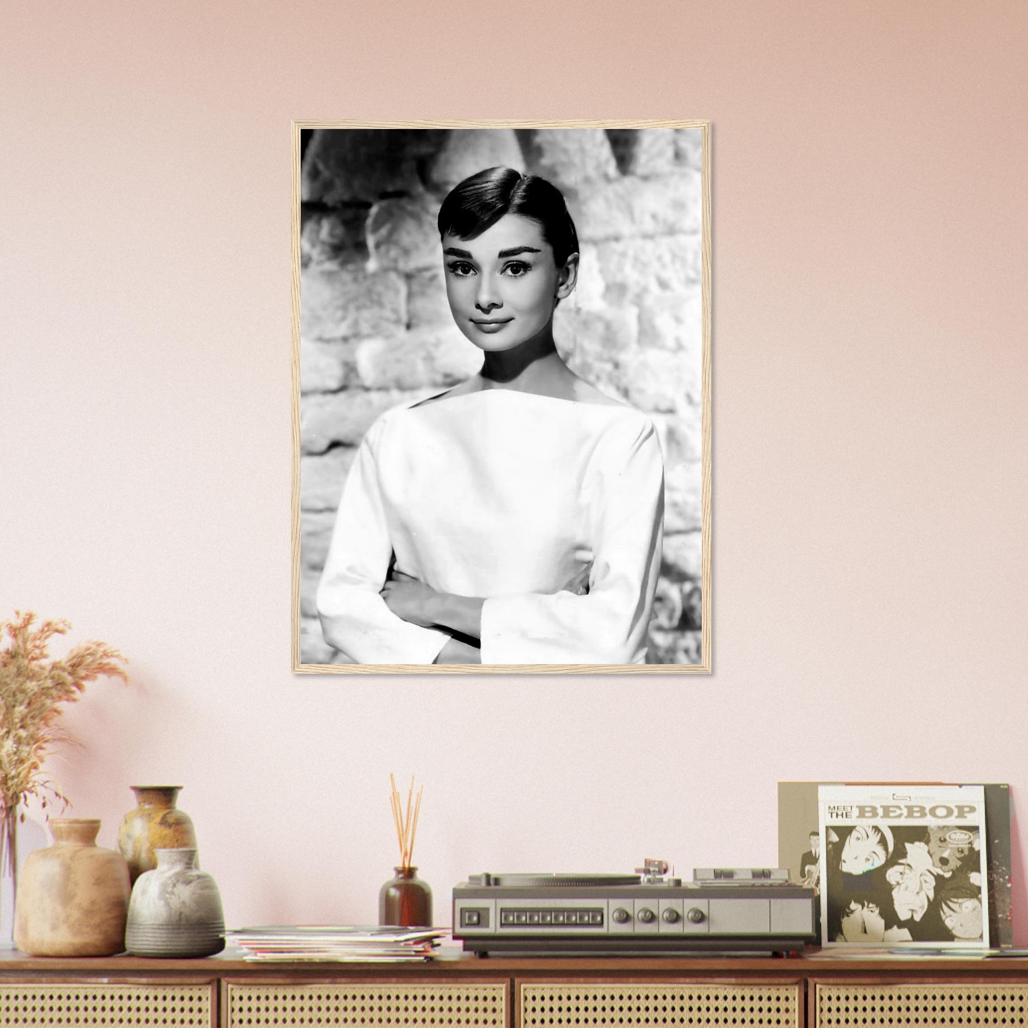 Audrey Hepburn Framed Print, Photo Framed From 1956 - WallArtPrints4U