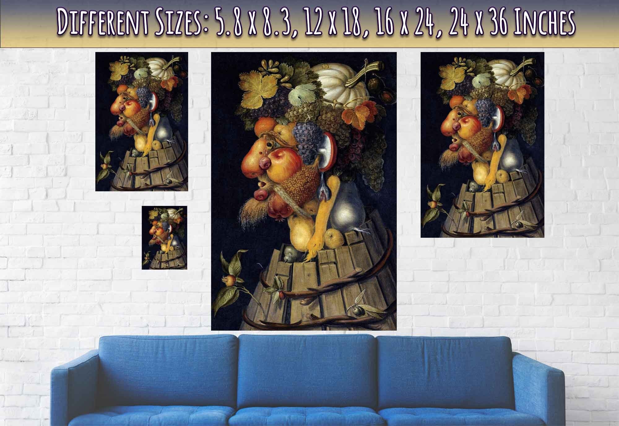 Autumn Season Poster - Giuseppe Arcimboldo Autumn (Otono) Poster Print Four Seasons - WallArtPrints4U