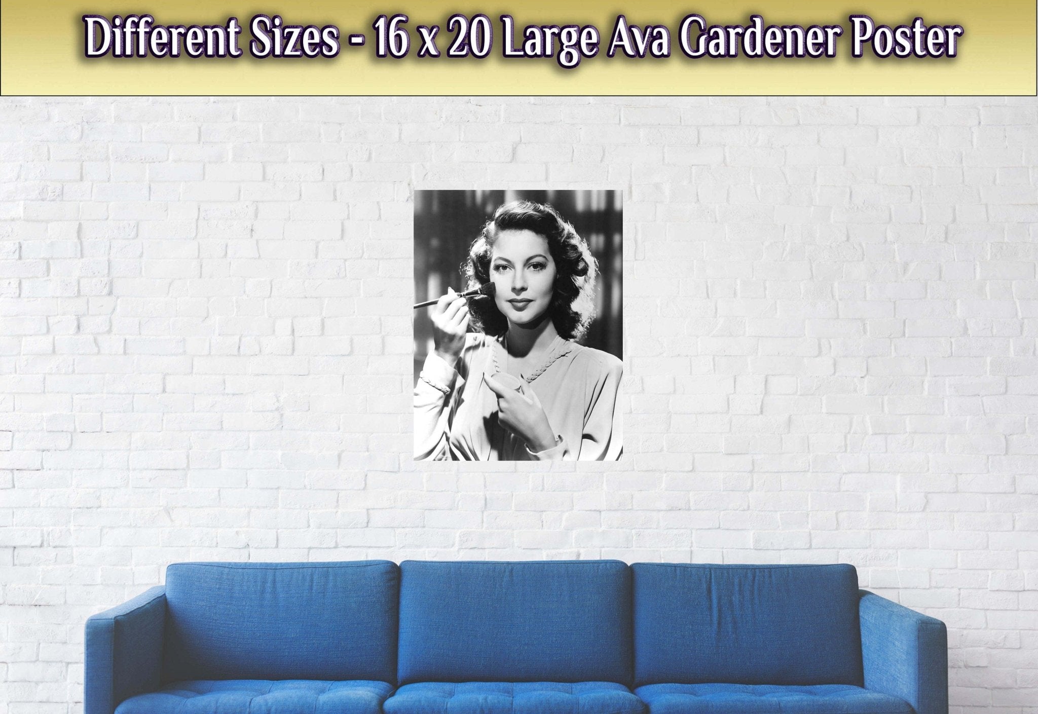 Ava Gardener Poster, Bawdy Free Spirit, Vintage Photo - Iconic Ava Gardener Print - Hollywood Silver Screen Star - WallArtPrints4U