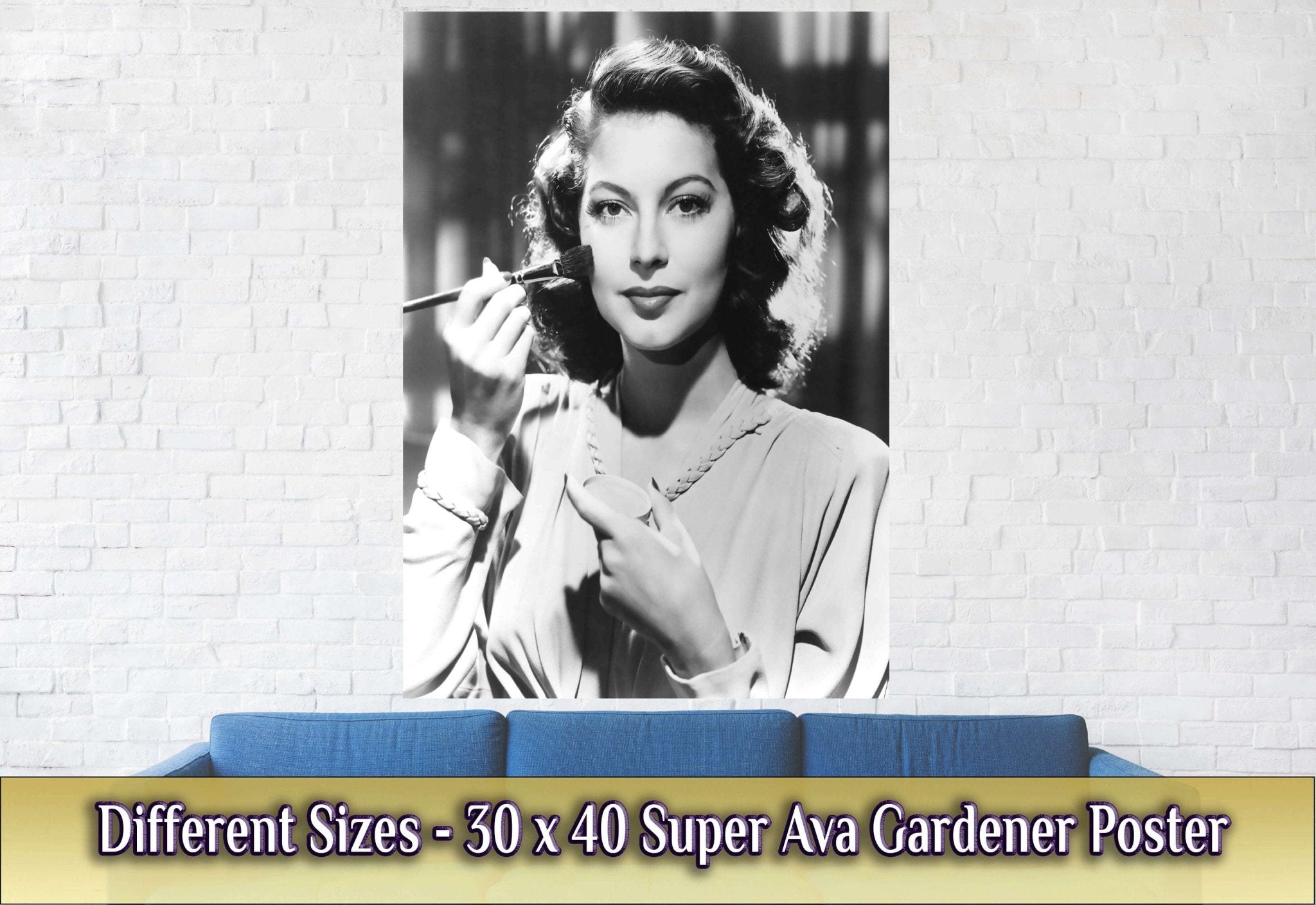 Ava Gardener Poster, Bawdy Free Spirit, Vintage Photo - Iconic Ava Gardener Print - Hollywood Silver Screen Star - WallArtPrints4U