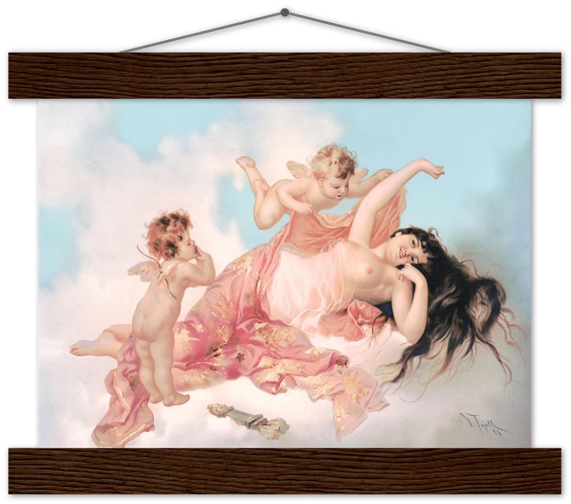 Awakening Of Love Poster Print Valentines Gift Poster, Virgilio Tojett 1894 - WallArtPrints4U