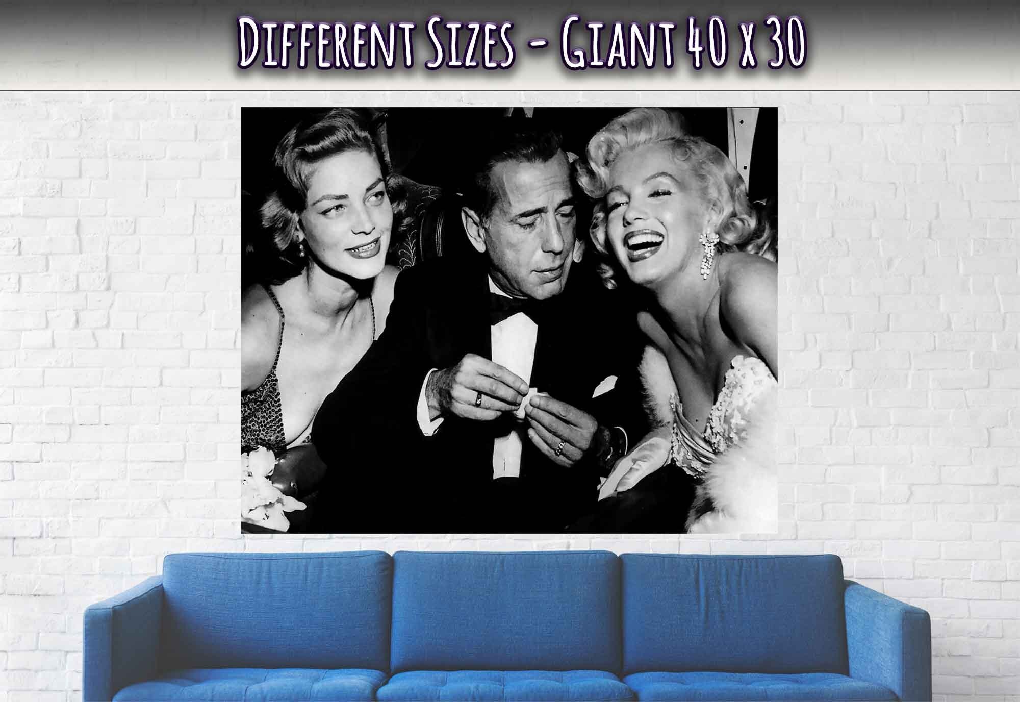 Bacall Bogart & Monroe Poster, How To Marry A Millionaire Vintage Photo Print 1953 - WallArtPrints4U