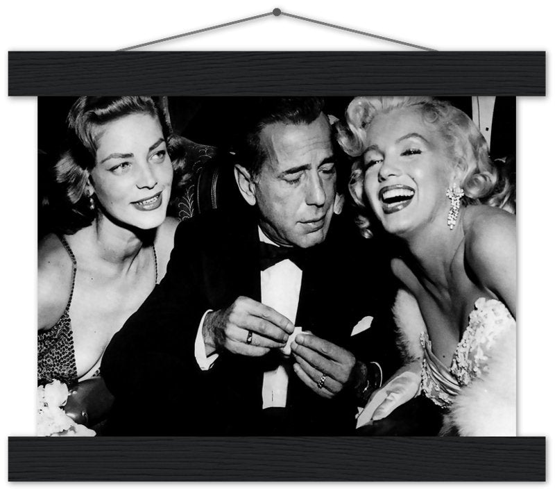 Bacall Bogart & Monroe Poster, How To Marry A Millionaire Vintage Photo Print 1953 - WallArtPrints4U