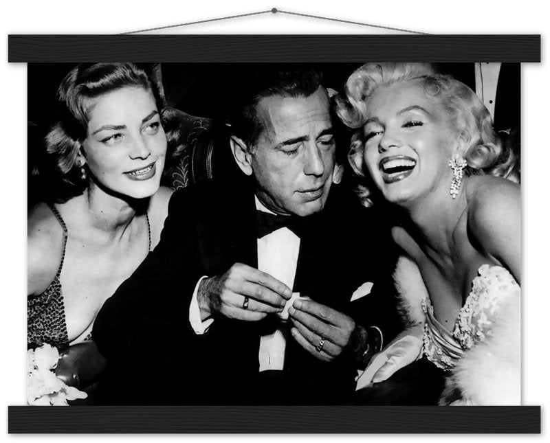 Bacall Bogart & Monroe Poster, How To Marry A Millionaire Vintage Photo Print 1953 - WallArtPrints4U