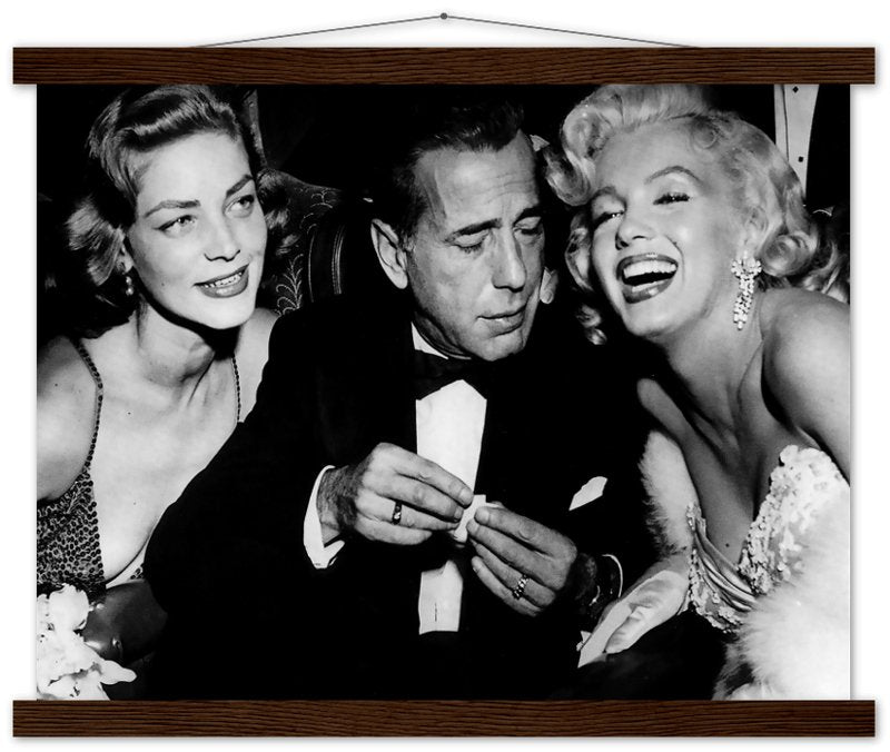 Bacall Bogart & Monroe Poster, How To Marry A Millionaire Vintage Photo Print 1953 - WallArtPrints4U