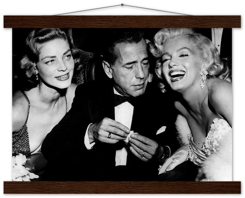 Bacall Bogart & Monroe Poster, How To Marry A Millionaire Vintage Photo Print 1953 - WallArtPrints4U