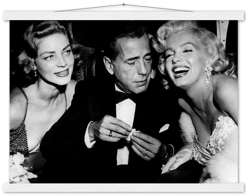Bacall Bogart & Monroe Poster, How To Marry A Millionaire Vintage Photo Print 1953 - WallArtPrints4U