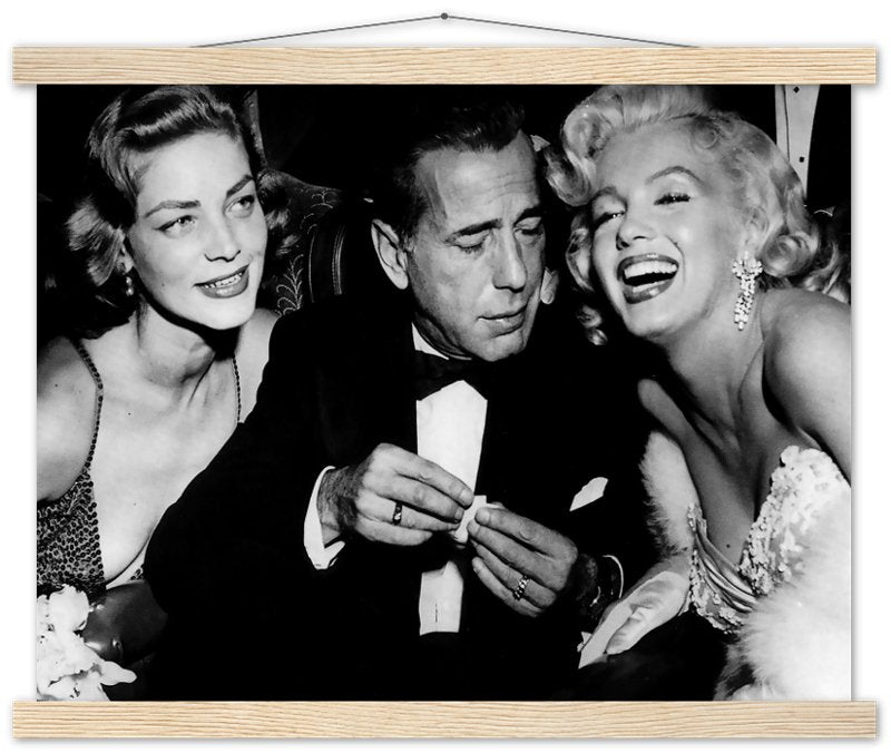 Bacall Bogart & Monroe Poster, How To Marry A Millionaire Vintage Photo Print 1953 - WallArtPrints4U