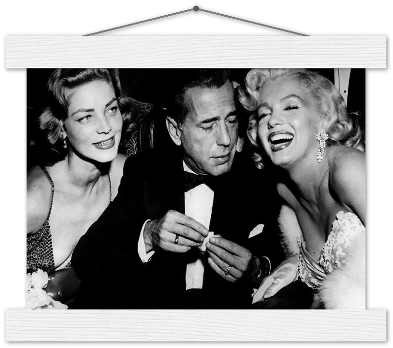 Bacall Bogart & Monroe Poster, How To Marry A Millionaire Vintage Photo Print 1953 - WallArtPrints4U