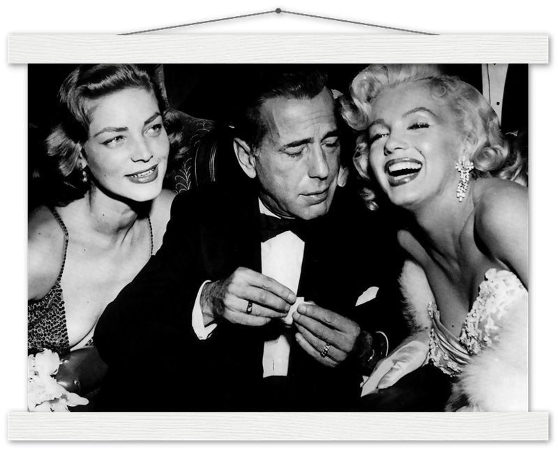 Bacall Bogart & Monroe Poster, How To Marry A Millionaire Vintage Photo Print 1953 - WallArtPrints4U