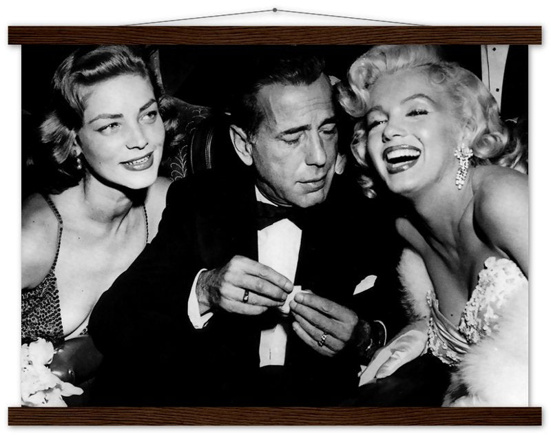 Bacall Bogart & Monroe Poster, How To Marry A Millionaire Vintage Photo Print 1953 - WallArtPrints4U