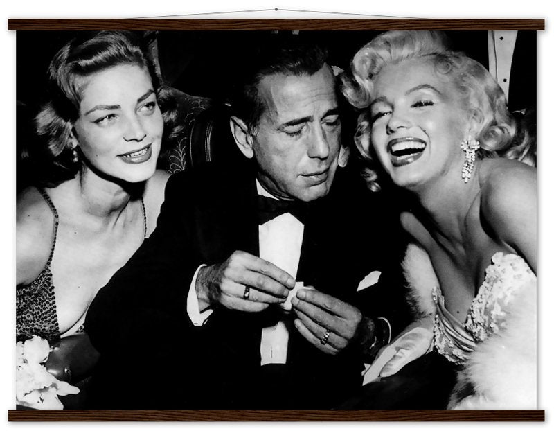 Bacall Bogart & Monroe Poster, How To Marry A Millionaire Vintage Photo Print 1953 - WallArtPrints4U