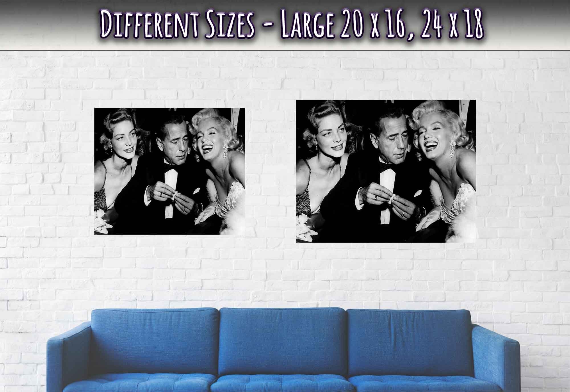 Bacall Bogart & Monroe Poster, How To Marry A Millionaire Vintage Photo Print 1953 - WallArtPrints4U