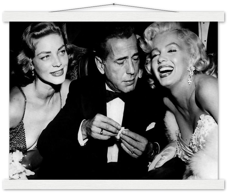 Bacall Bogart & Monroe Poster, How To Marry A Millionaire Vintage Photo Print 1953 - WallArtPrints4U
