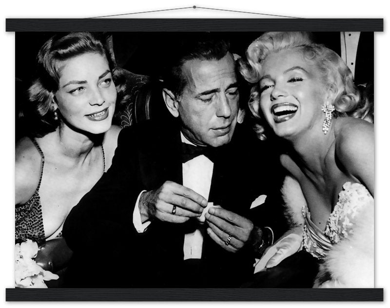 Bacall Bogart & Monroe Poster, How To Marry A Millionaire Vintage Photo Print 1953 - WallArtPrints4U