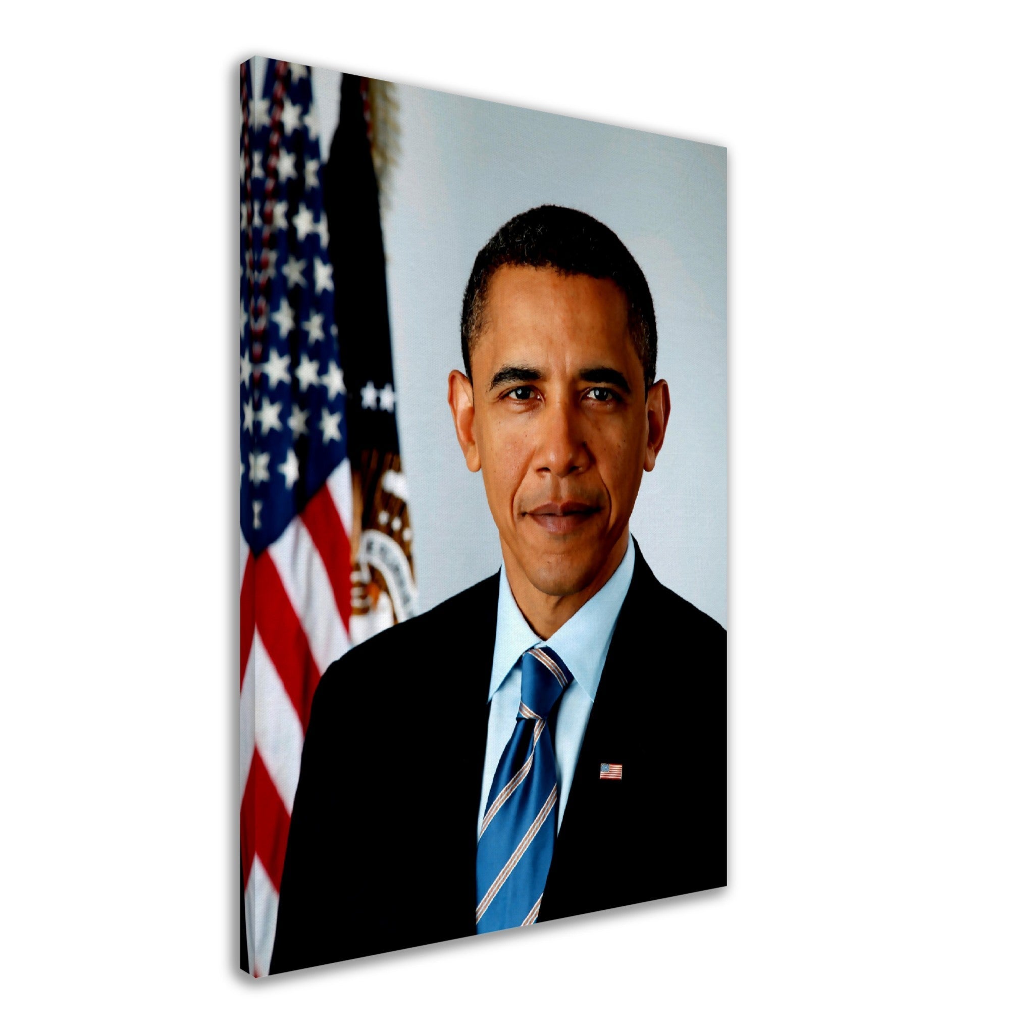 Barrack Obama Canvas, 44th President Of These United States, Vintage Photo Portrait - Barrack Obama Canvas Print - WallArtPrints4U