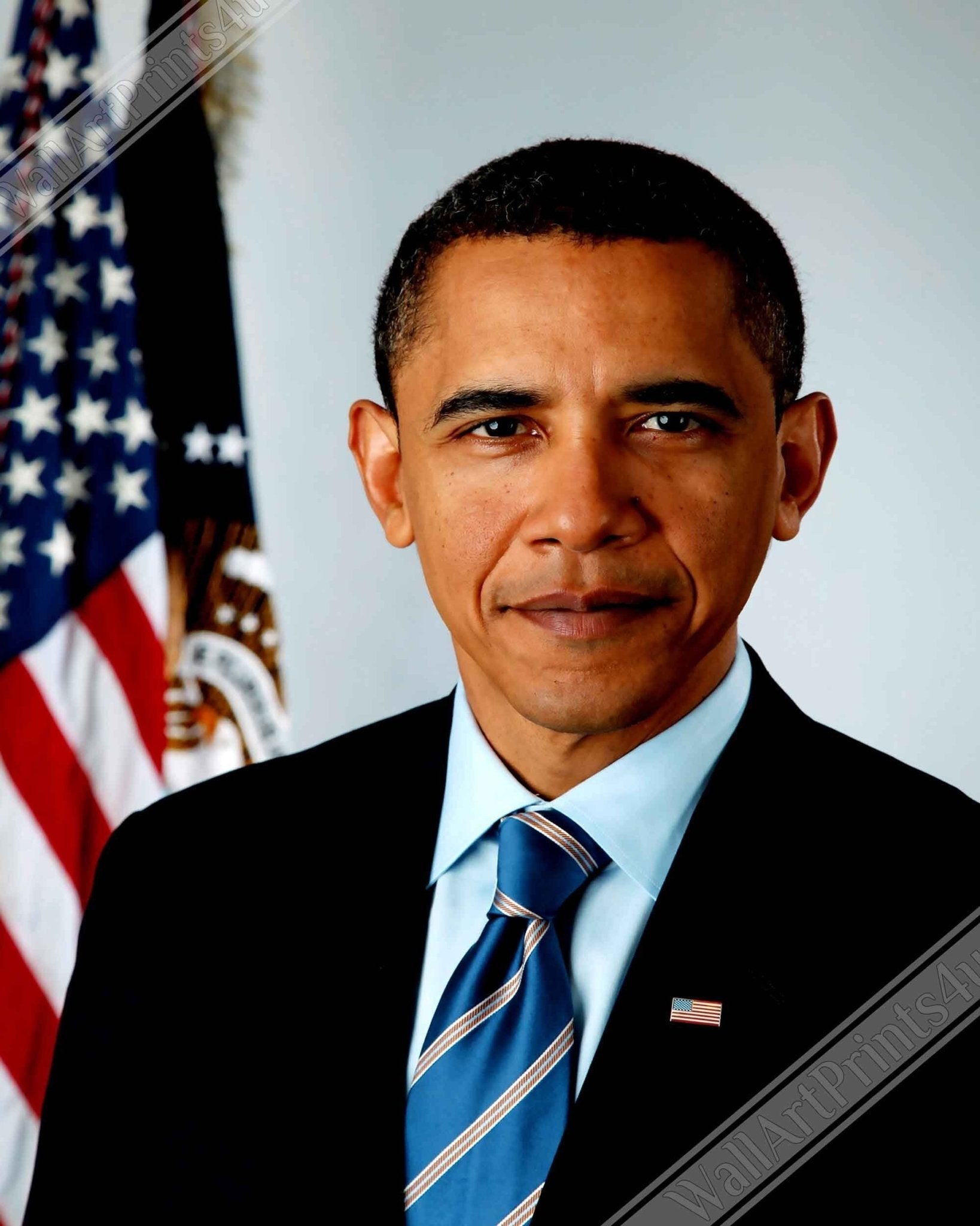 Barrack Obama Canvas, 44th President Of These United States, Vintage Photo Portrait - Barrack Obama Canvas Print - WallArtPrints4U