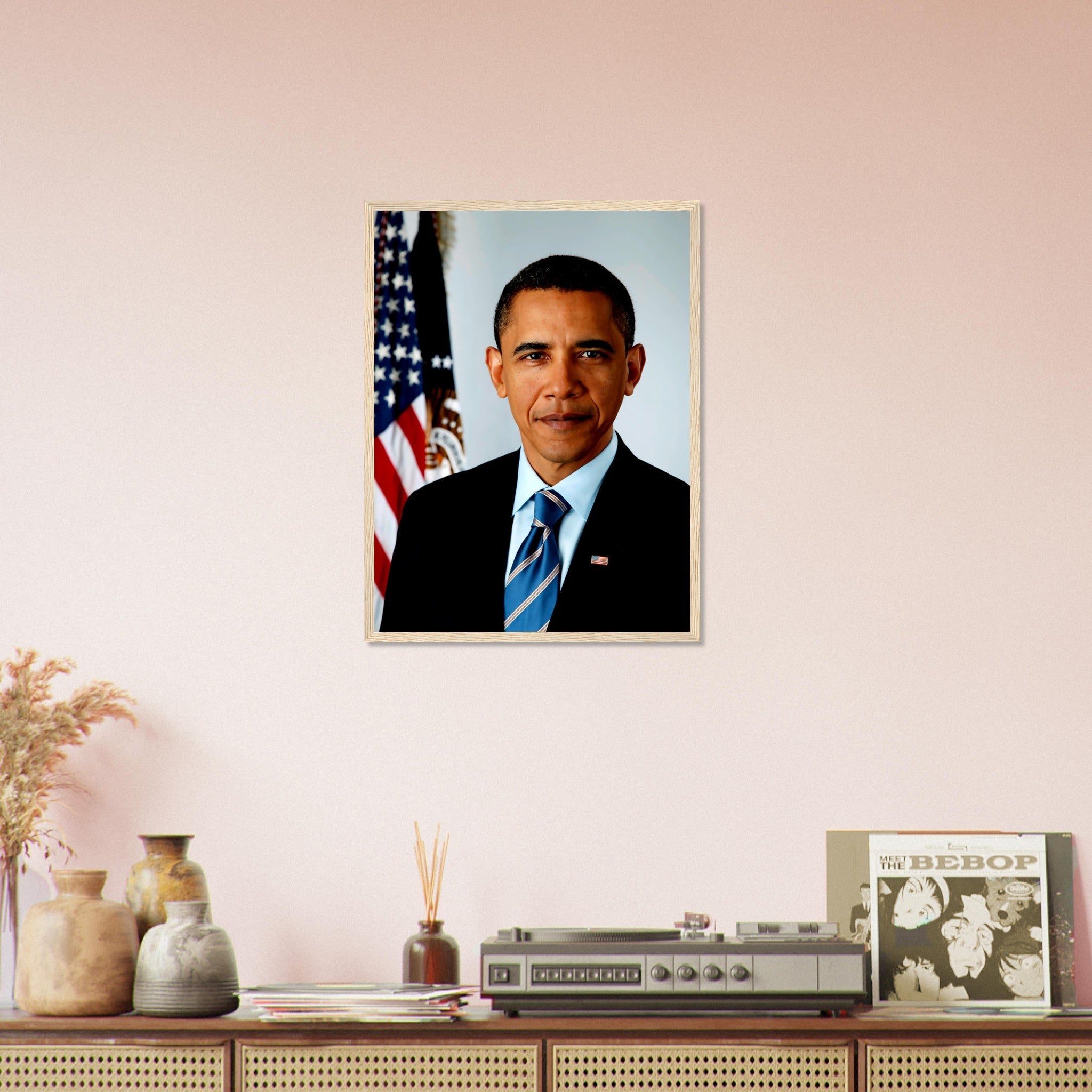 Barrack Obama Framed, 44th President Of These United States, Vintage Photo Portrait - Barrack Obama Framed Print UK, EU USA Domestic Shipping - WallArtPrints4U