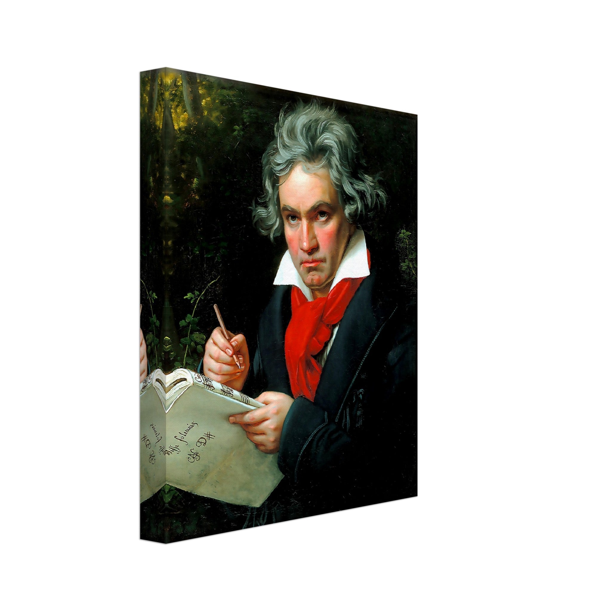 Beethoven Canvas, 18th Century Composer, Vintage Portrait Canvas Print - Ludwig Van Beethoven Canvas Print - WallArtPrints4U