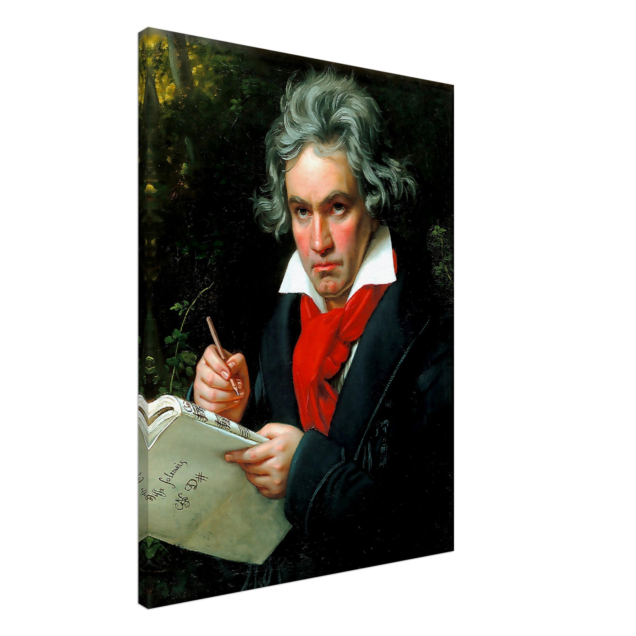 Beethoven Canvas, 18th Century Composer, Vintage Portrait Canvas Print - Ludwig Van Beethoven Canvas Print - WallArtPrints4U
