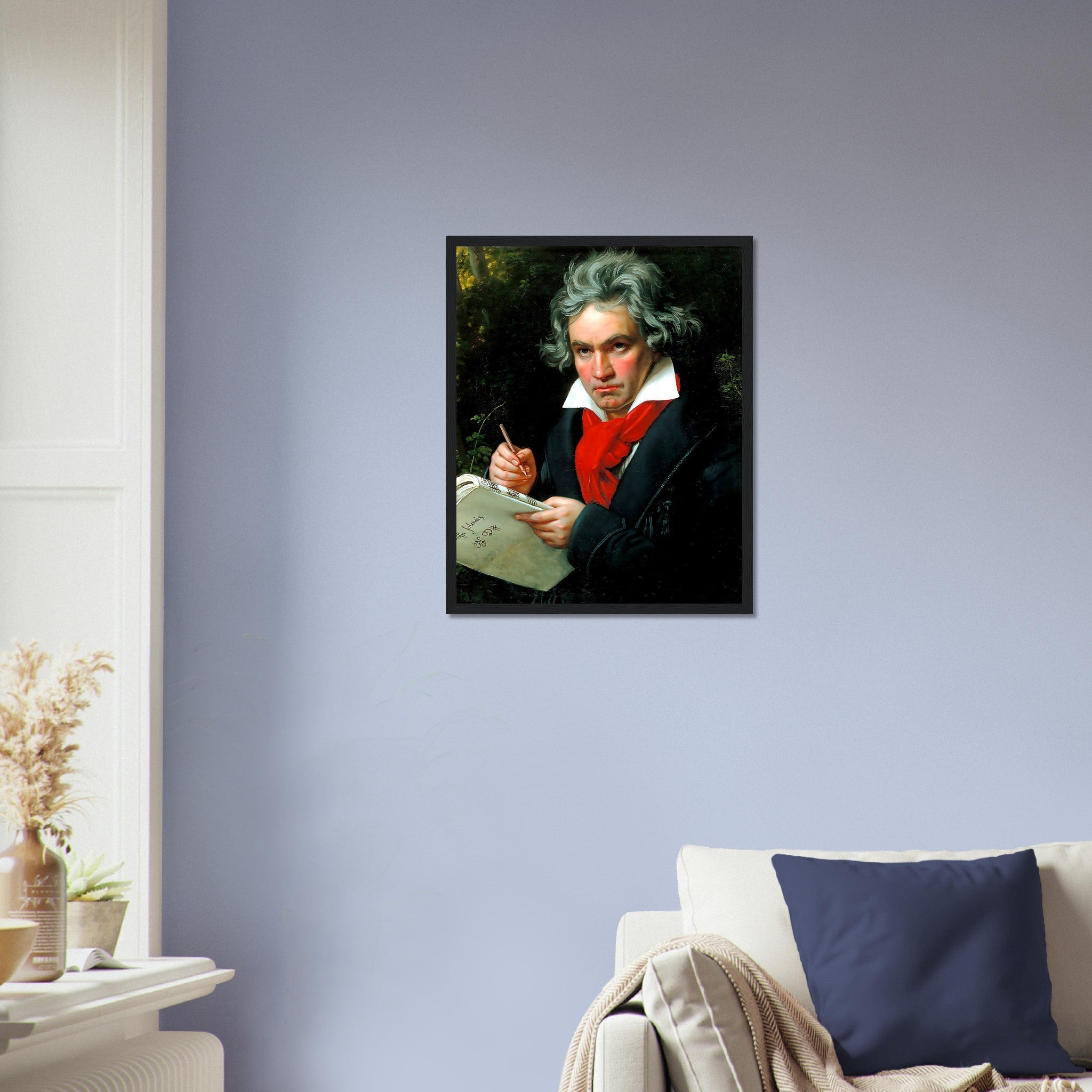 Beethoven Framed, 18th Century Composer, Vintage Portrait Framed Print - Ludwig Van Beethoven Framed Print - WallArtPrints4U