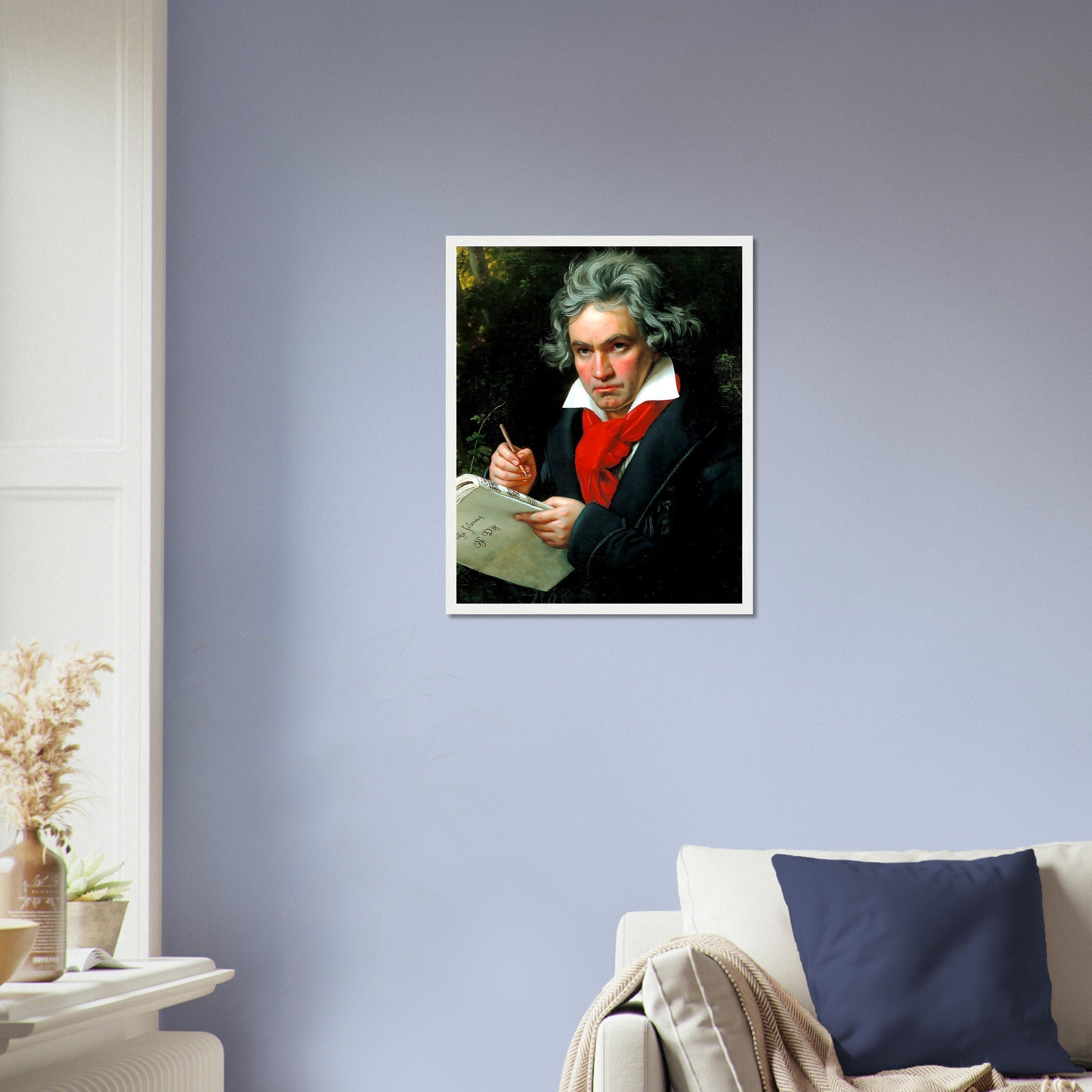 Beethoven Framed, 18th Century Composer, Vintage Portrait Framed Print - Ludwig Van Beethoven Framed Print - WallArtPrints4U