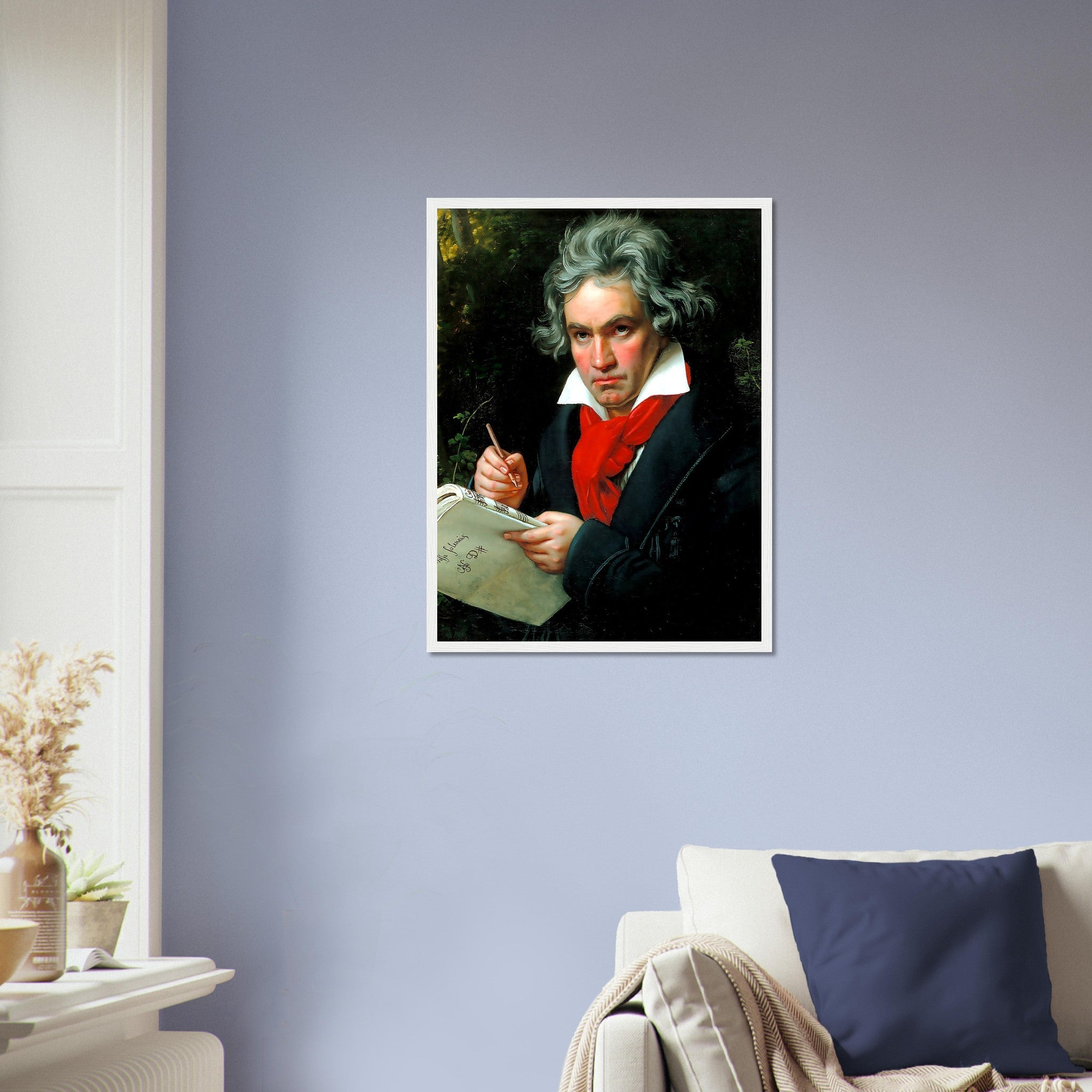 Beethoven Framed, 18th Century Composer, Vintage Portrait Framed Print - Ludwig Van Beethoven Framed Print - WallArtPrints4U