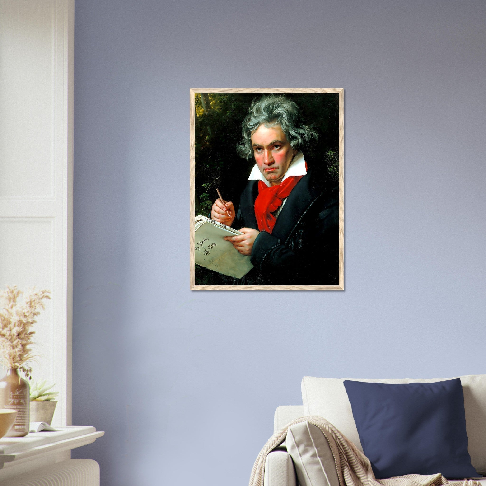 Beethoven Framed, 18th Century Composer, Vintage Portrait Framed Print - Ludwig Van Beethoven Framed Print - WallArtPrints4U