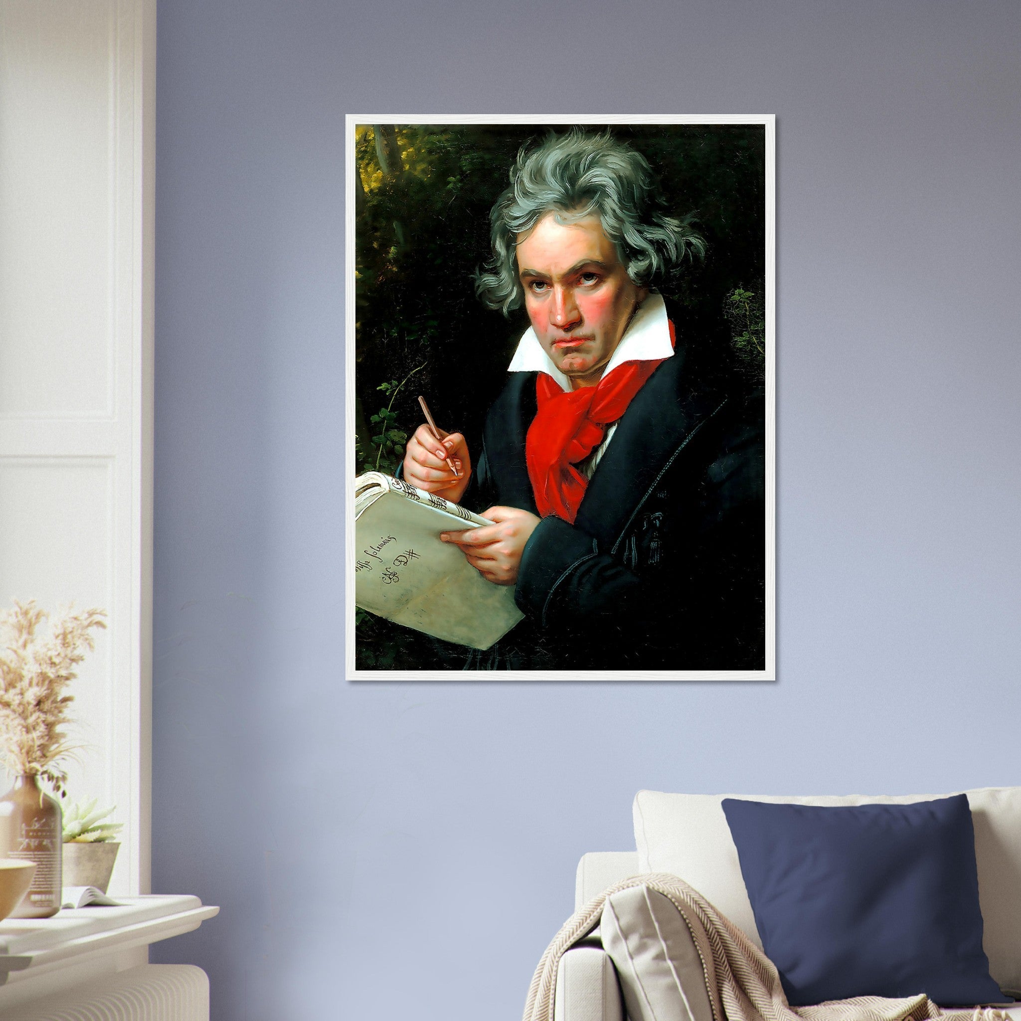 Beethoven Framed, 18th Century Composer, Vintage Portrait Framed Print - Ludwig Van Beethoven Framed Print - WallArtPrints4U