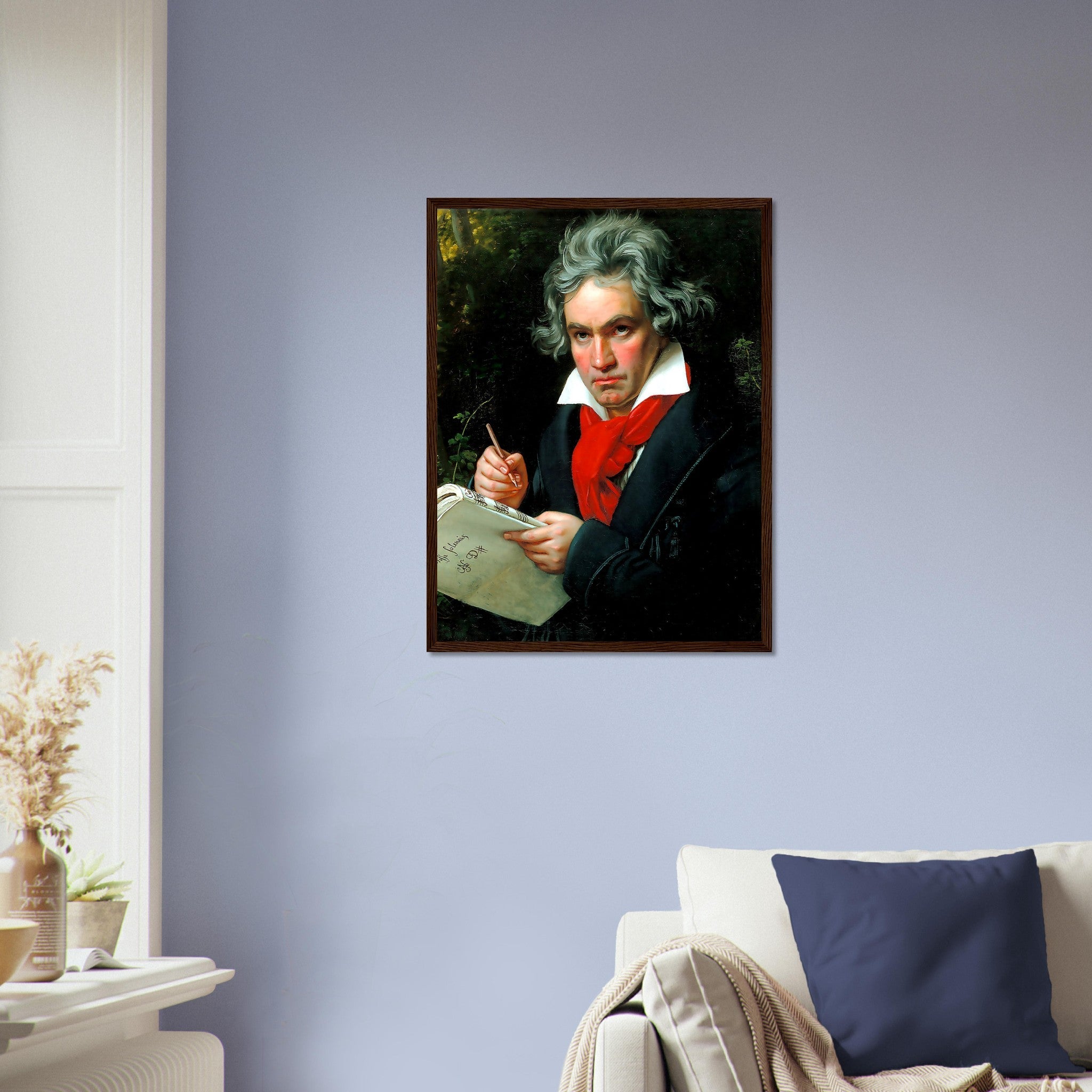 Beethoven Framed, 18th Century Composer, Vintage Portrait Framed Print - Ludwig Van Beethoven Framed Print - WallArtPrints4U