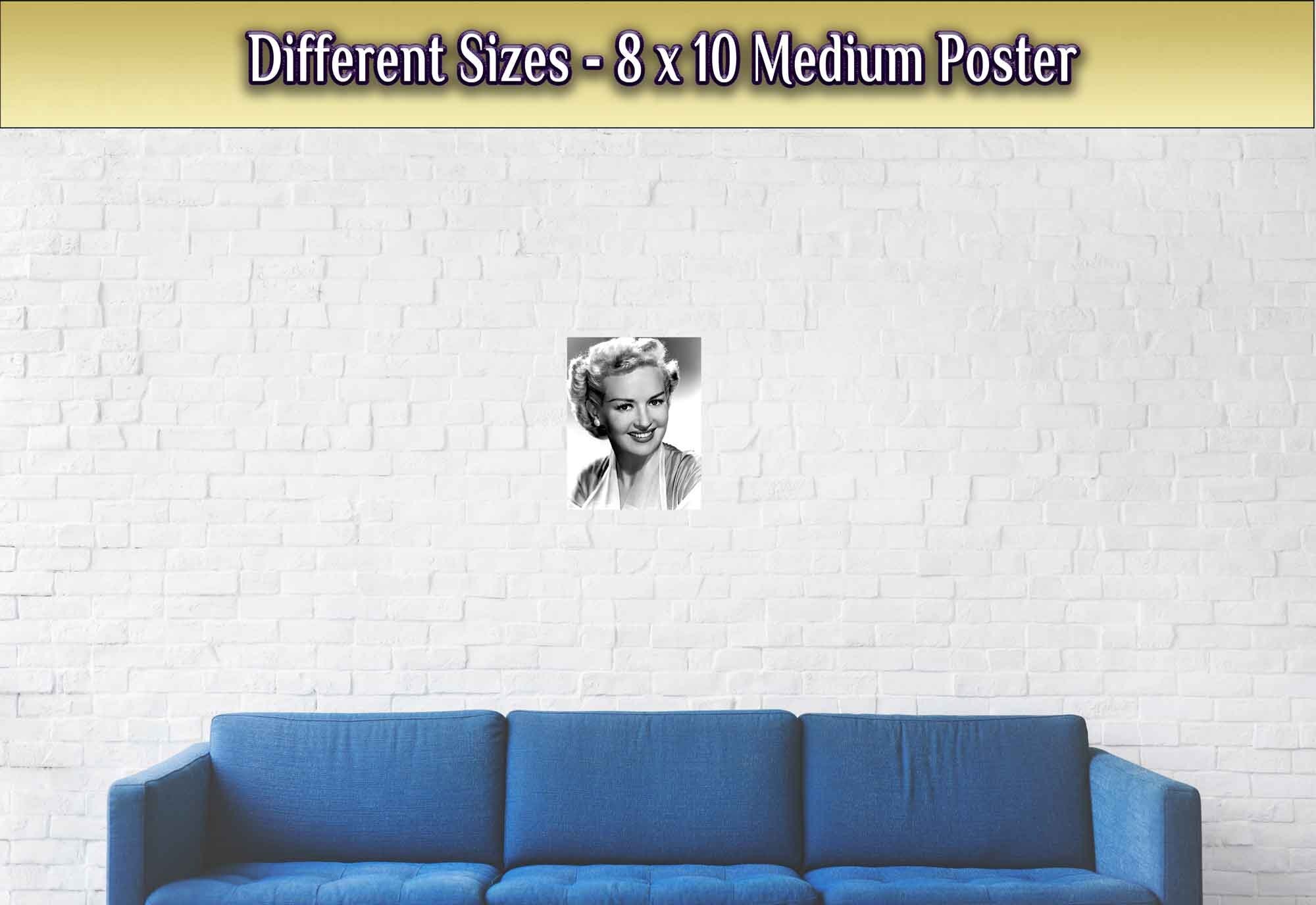 Betty Grable Poster, Voluptuous Sex Goddess, Vintage Photo - Iconic Betty Grable Print - Hollywood Silver Screen Star - WallArtPrints4U