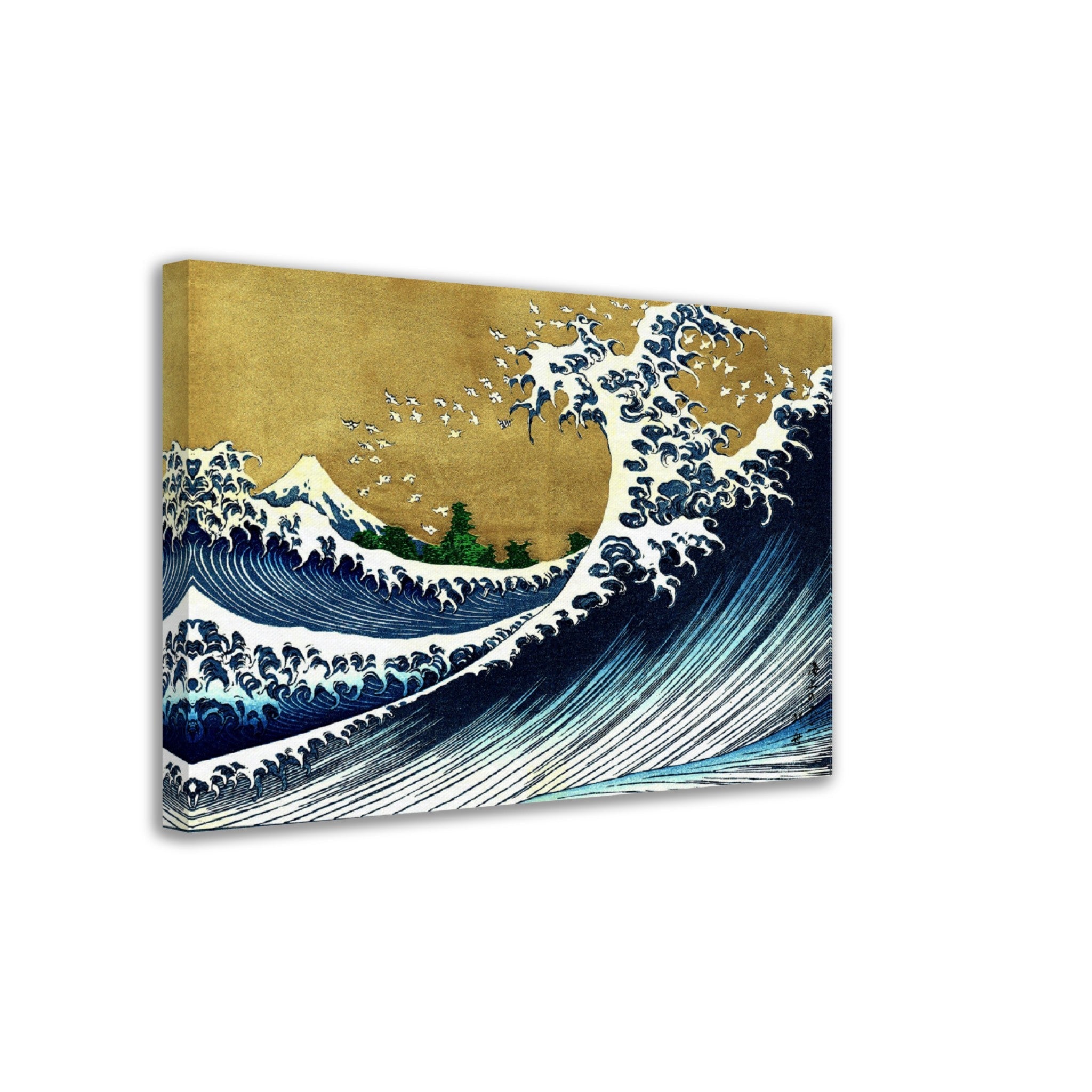 Big Wave Hokusai Canvas, Katsushika Hokusai 1833 - Big Wave 100 Views Of Fuji Canvas Print - WallArtPrints4U