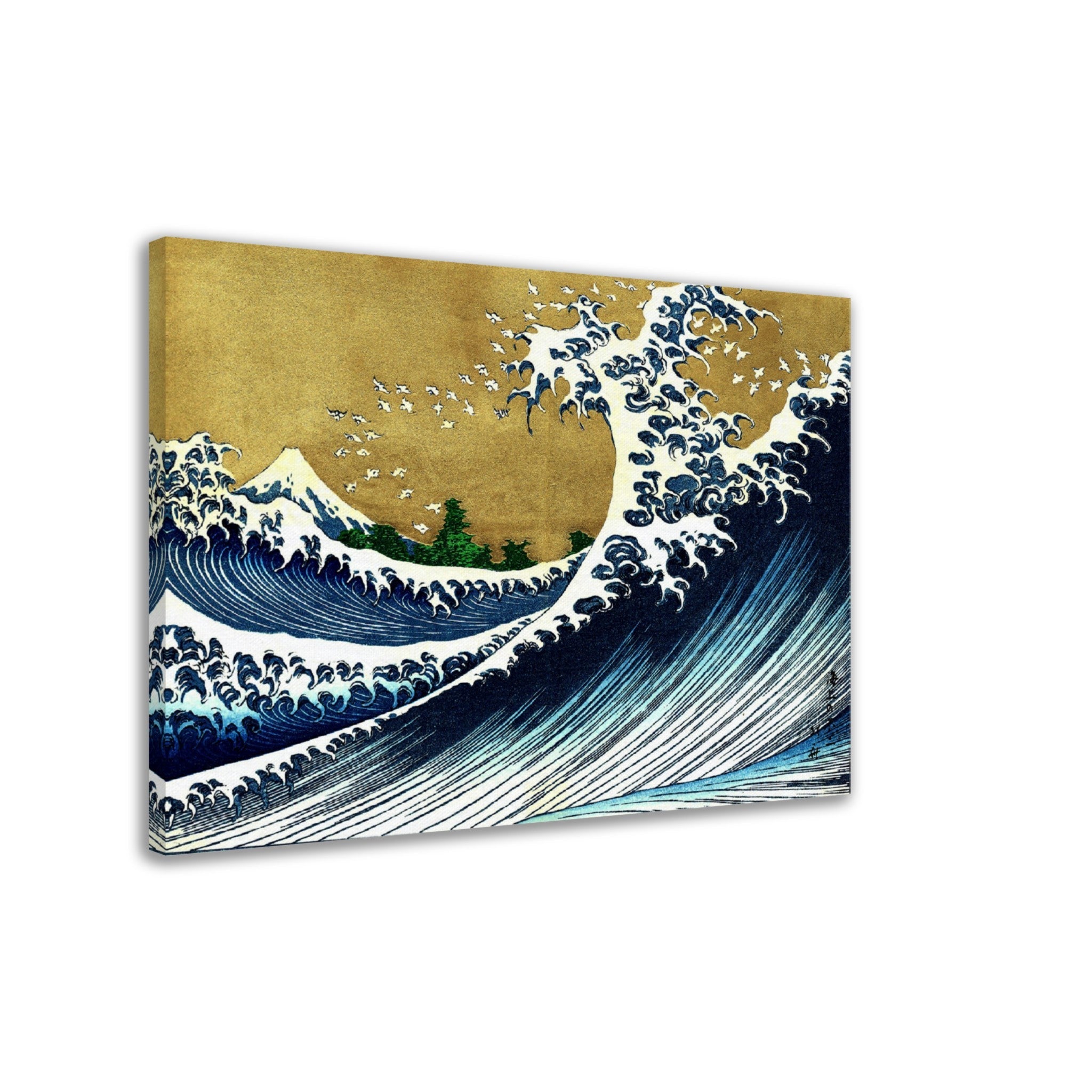 Big Wave Hokusai Canvas, Katsushika Hokusai 1833 - Big Wave 100 Views Of Fuji Canvas Print - WallArtPrints4U