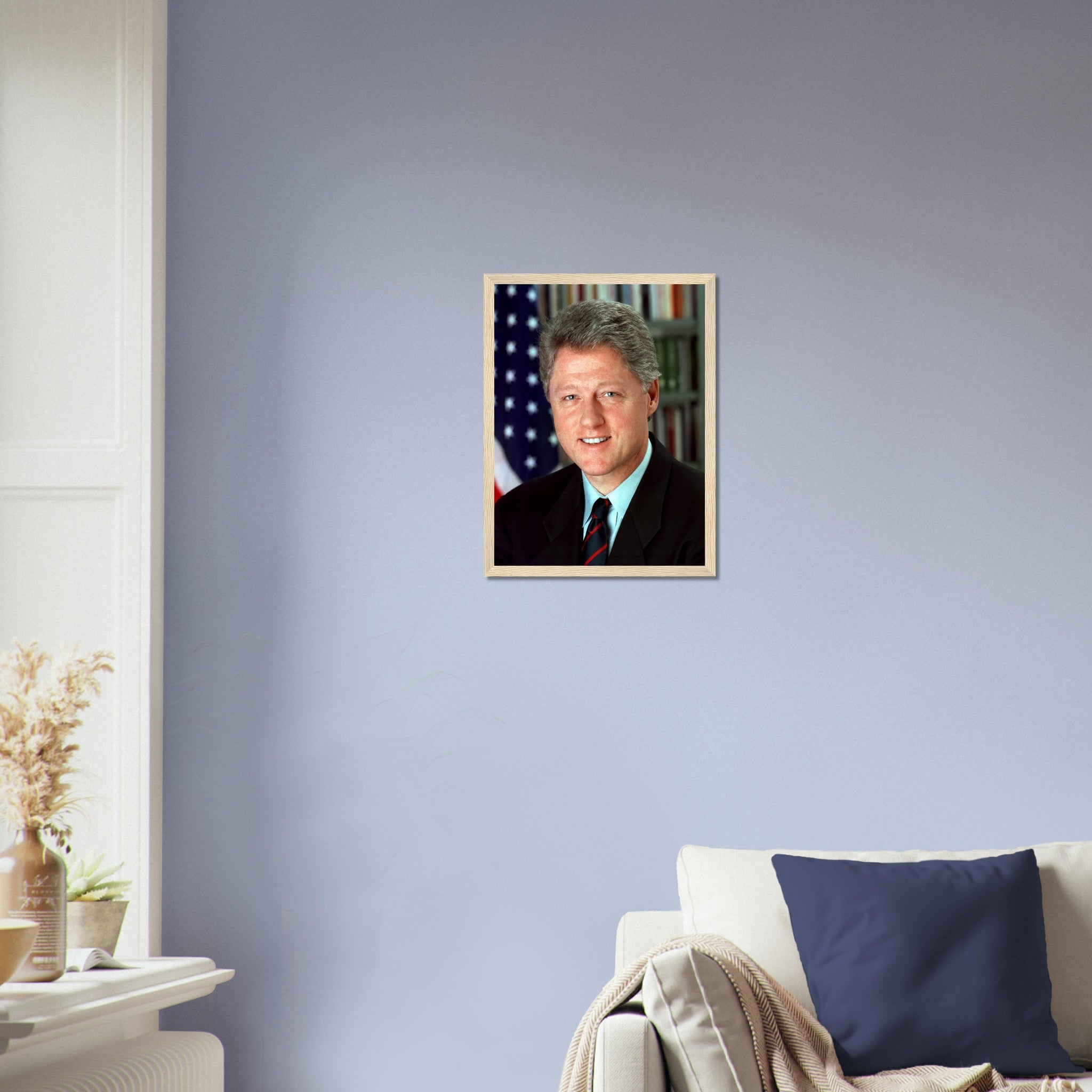 Bill Clinton Framed, 42nd President Of These United States, Vintage Photo Portrait - Bill Clinton Framed Print - WallArtPrints4U