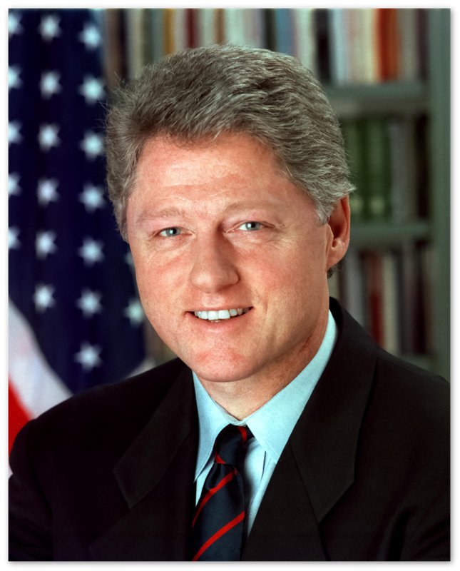Bill Clinton Poster, 42nd President Of These United States, Vintage Photo Portrait - Bill Clinton Print - WallArtPrints4U