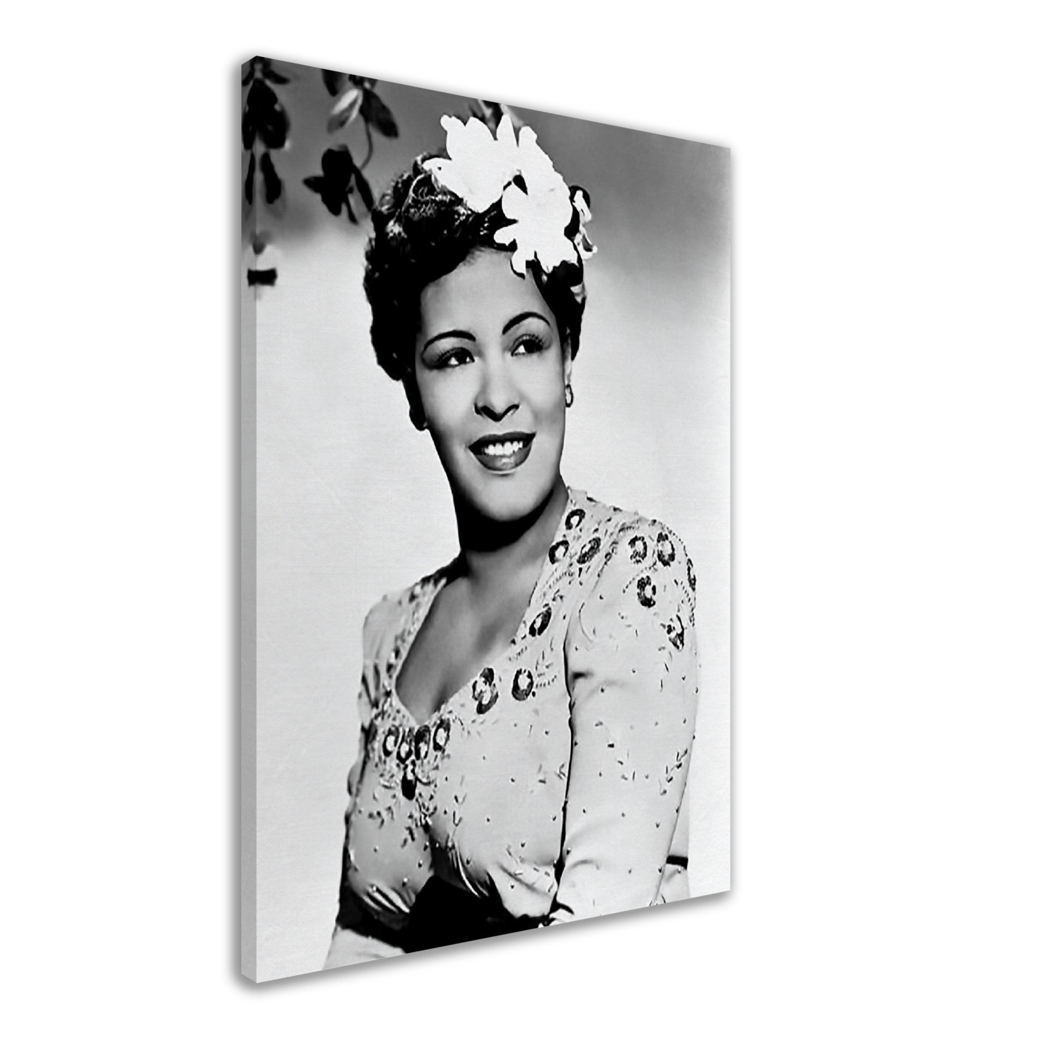 Billie Holiday Canvas, Lady Day Soul Singer, Vintage Billie Holiday Canvas Print - Legend Of Soul Music - WallArtPrints4U