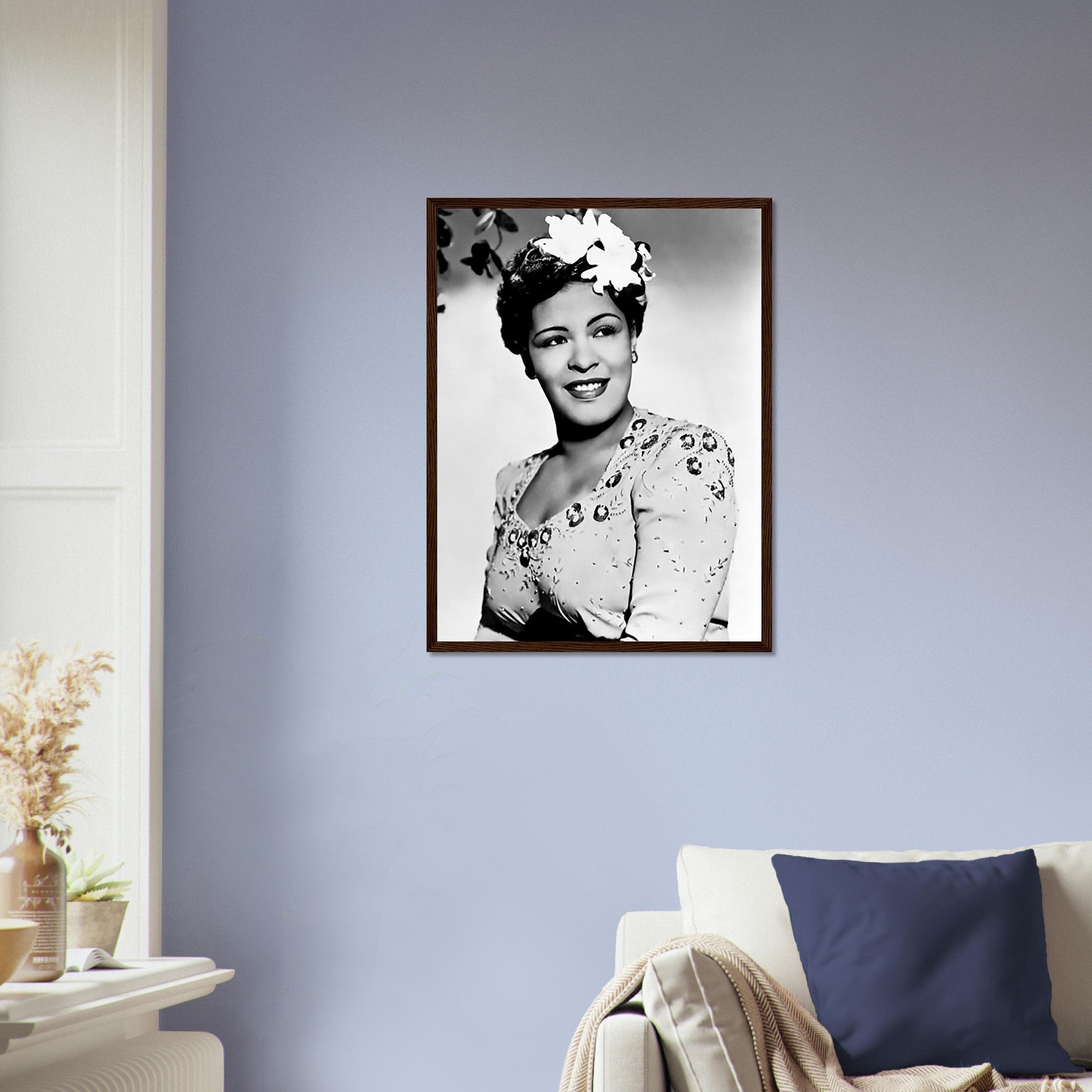Billie Holiday Framed, Lady Day Soul Singer, Vintage Billie Holiday Framed Print - Legend Of Soul Music UK, EU USA Domestic Shipping - WallArtPrints4U