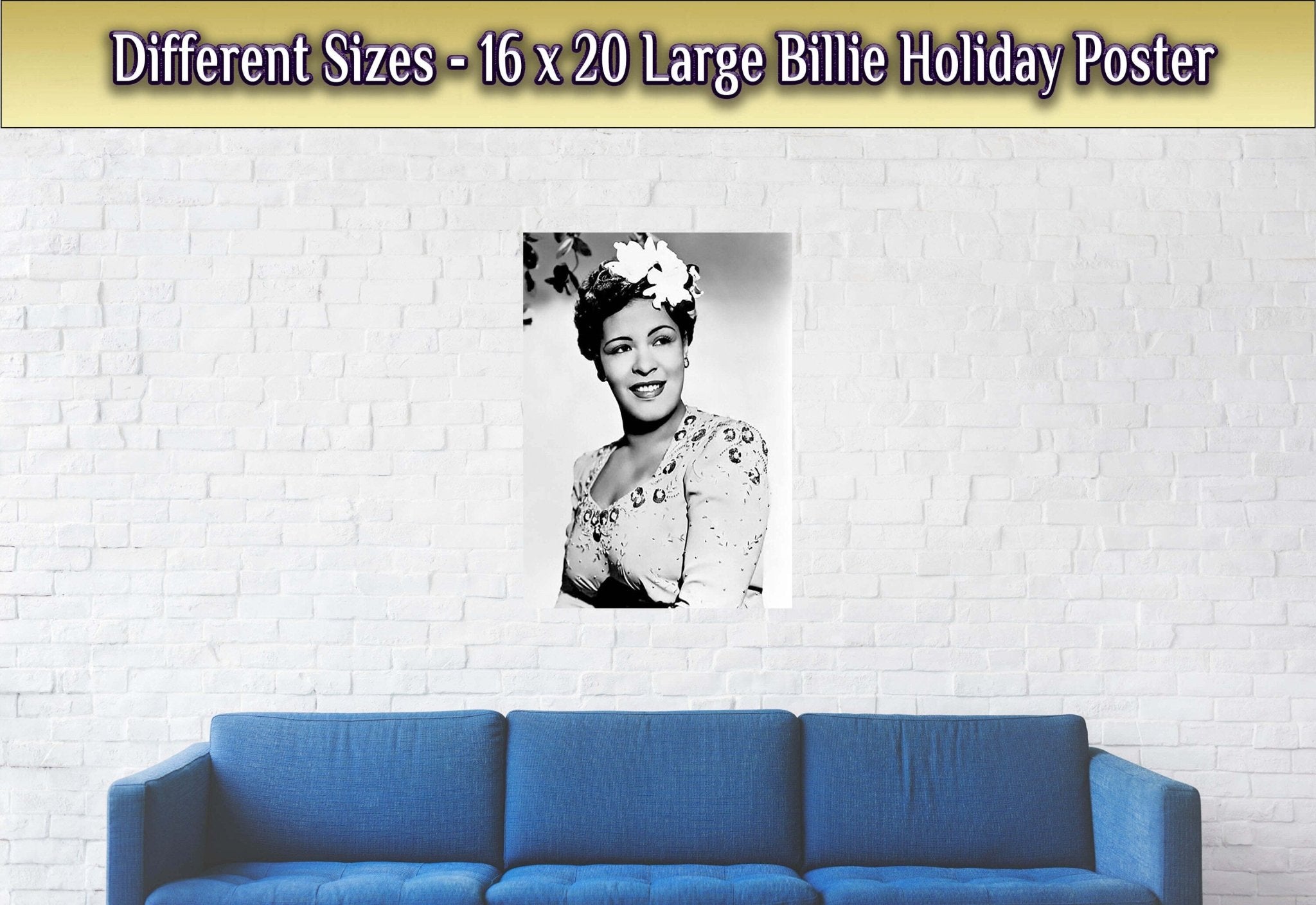 Billie Holiday Poster, Lady Day Soul Singer, Vintage Billie Holiday Print - Legend Of Soul Music - WallArtPrints4U