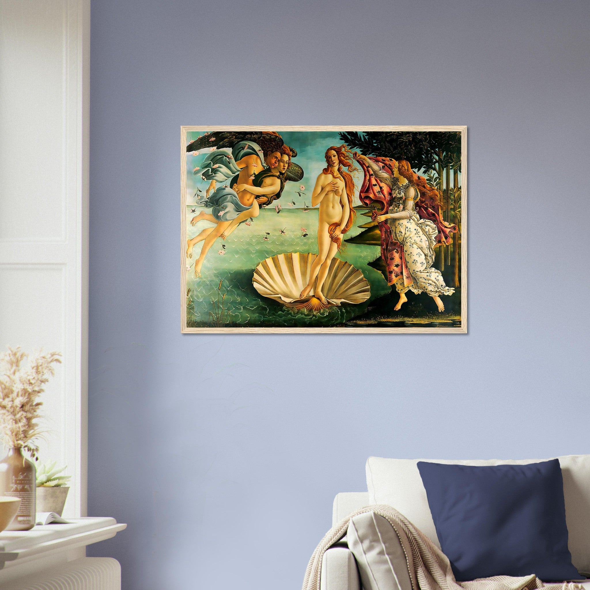 Birth Of Venus Framed, Sandro Botticelli - Birth Of Venus Framed Print - Mid 1480s - WallArtPrints4U