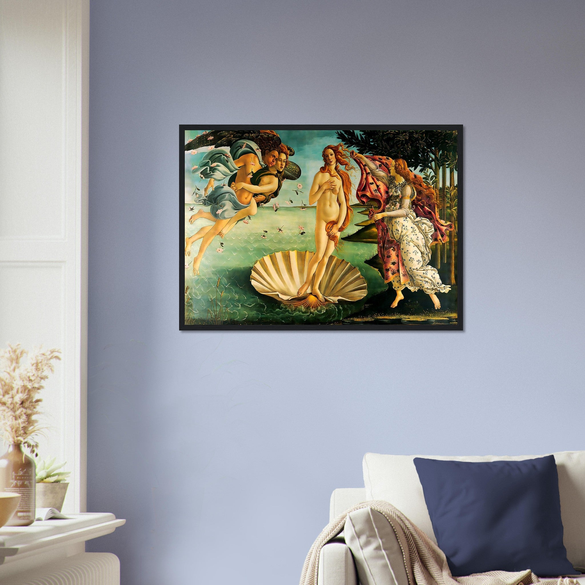 Birth Of Venus Framed, Sandro Botticelli - Birth Of Venus Framed Print - Mid 1480s - WallArtPrints4U